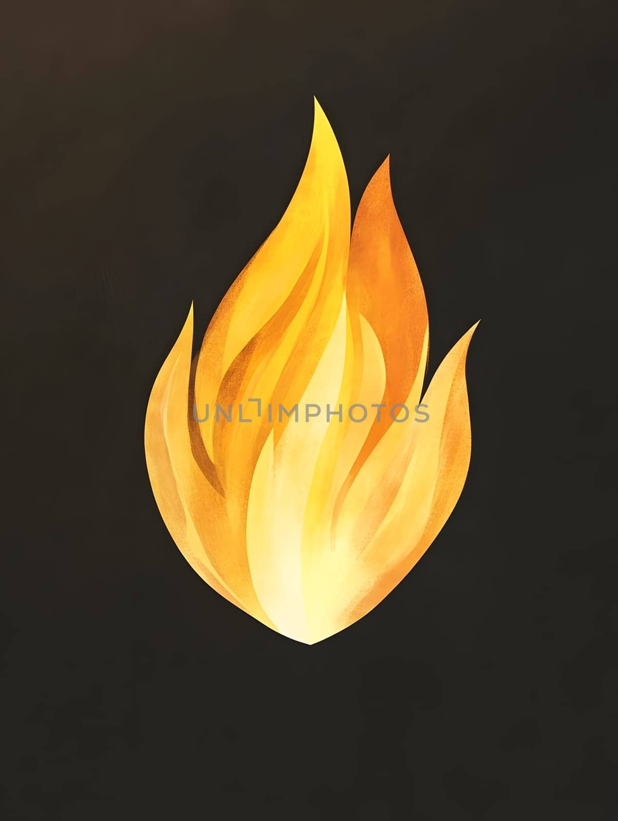 Cool Yellow Fire Flame Burn Burning Icon Logo