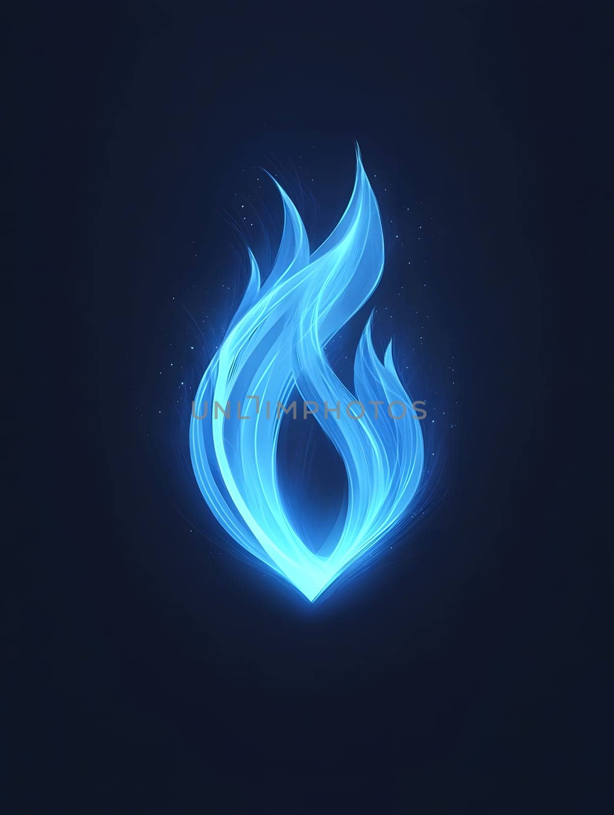 Blue Fire Flame Hot Heat Burn Burning Icon Logo Symbol