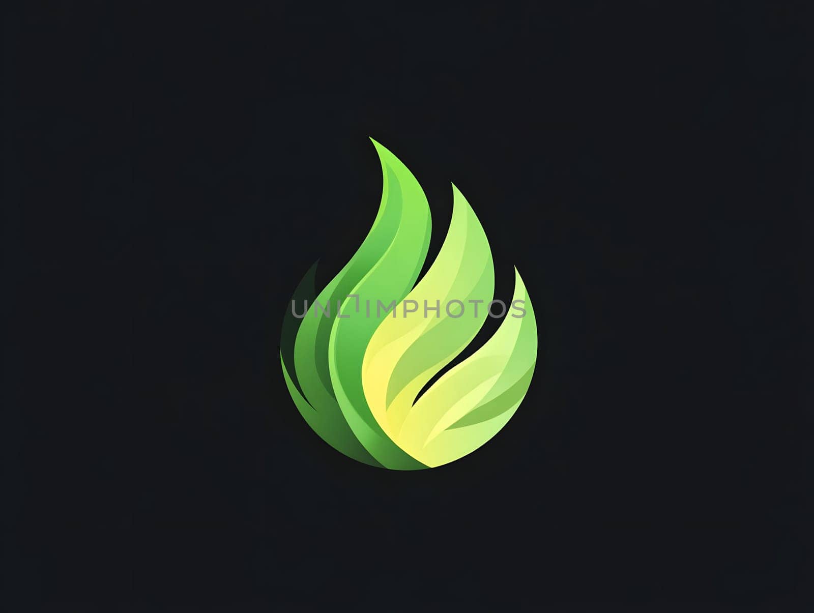 Green Fire Energy Flame Burn Burning Logo Symbol