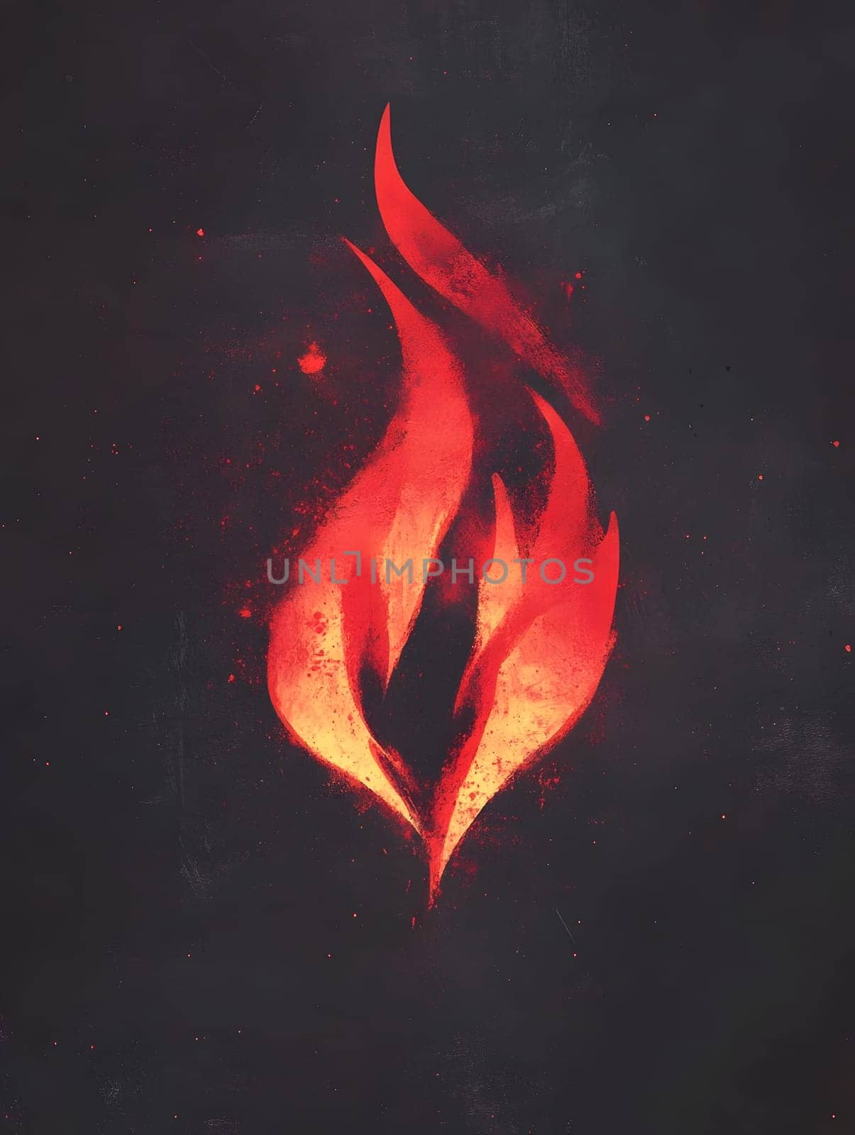Red / Orange Fire Heat Flame Burn Burning Logo Symbol