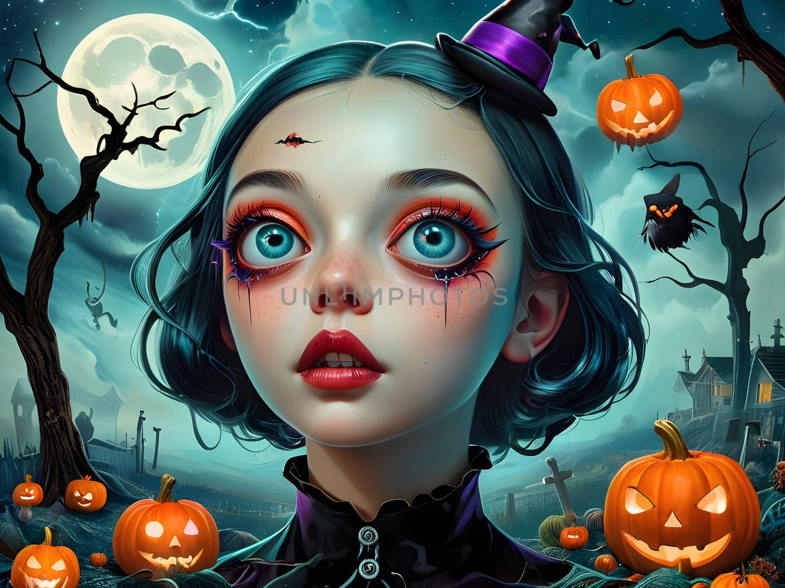 Funny abstract design for Halloween