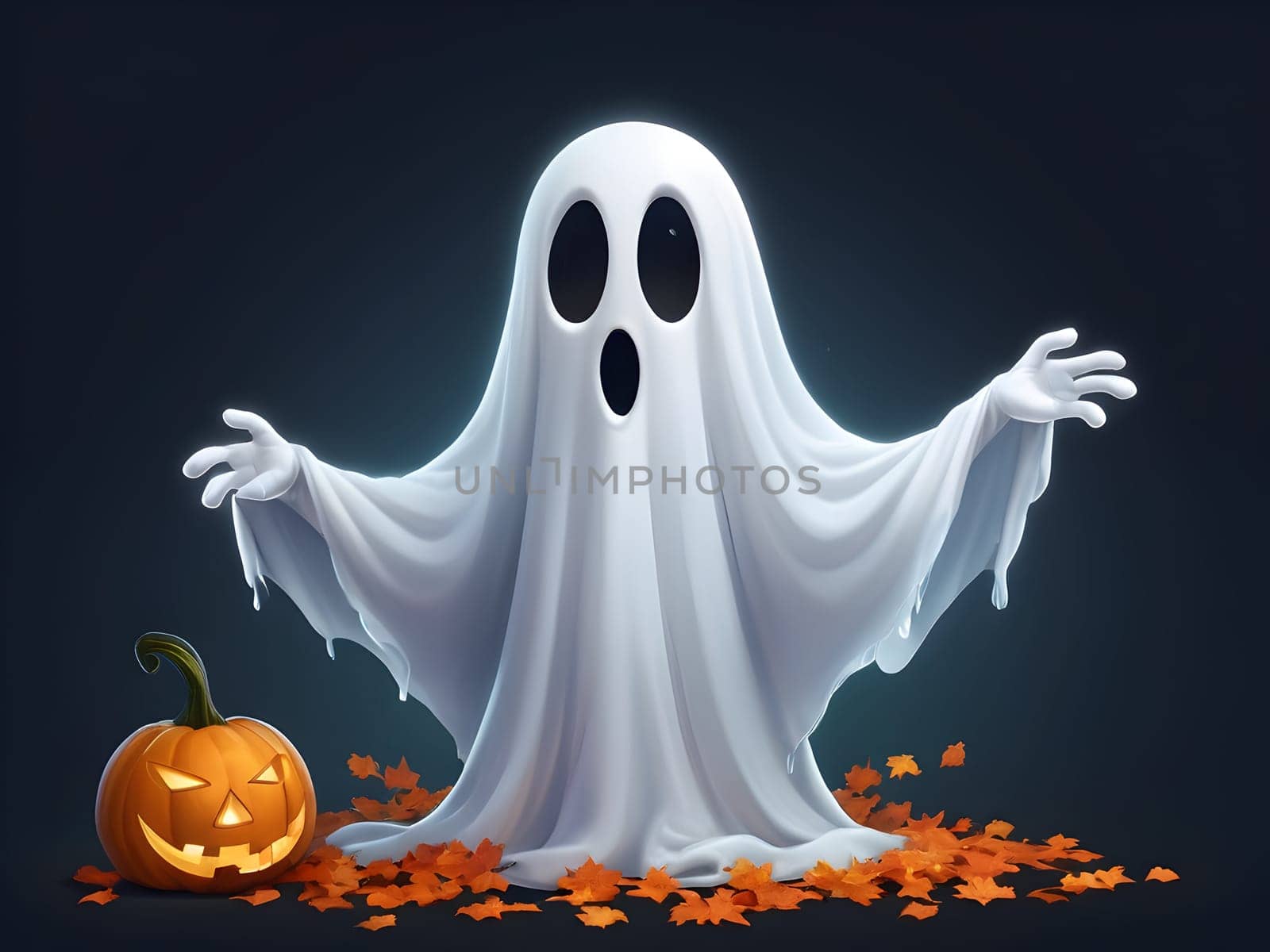 Funny and cute Halloween ghost