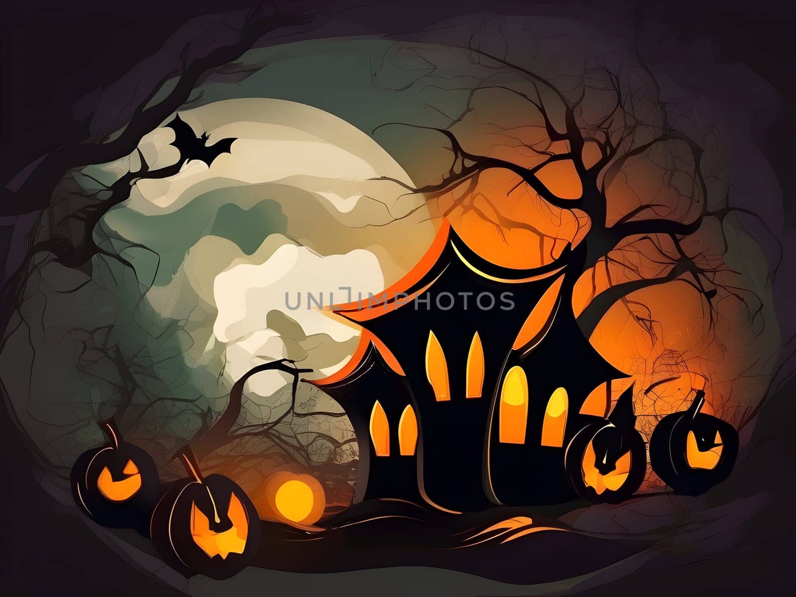 Funny abstract design for Halloween