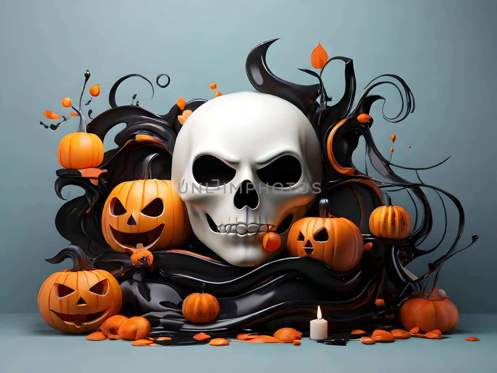 Funny abstract design for Halloween