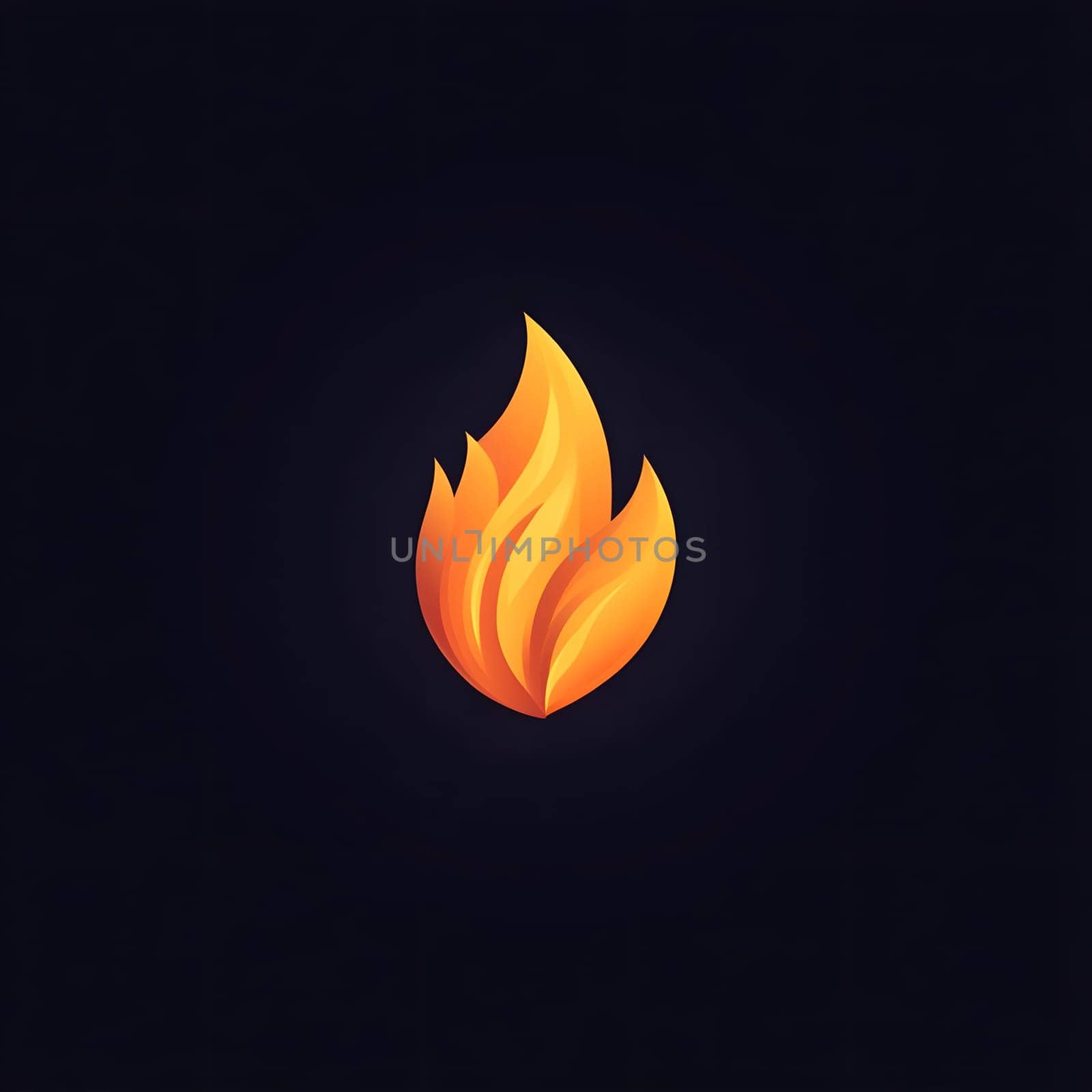 Red / Orange Fire Heat Flame Burn Burning Logo Symbol