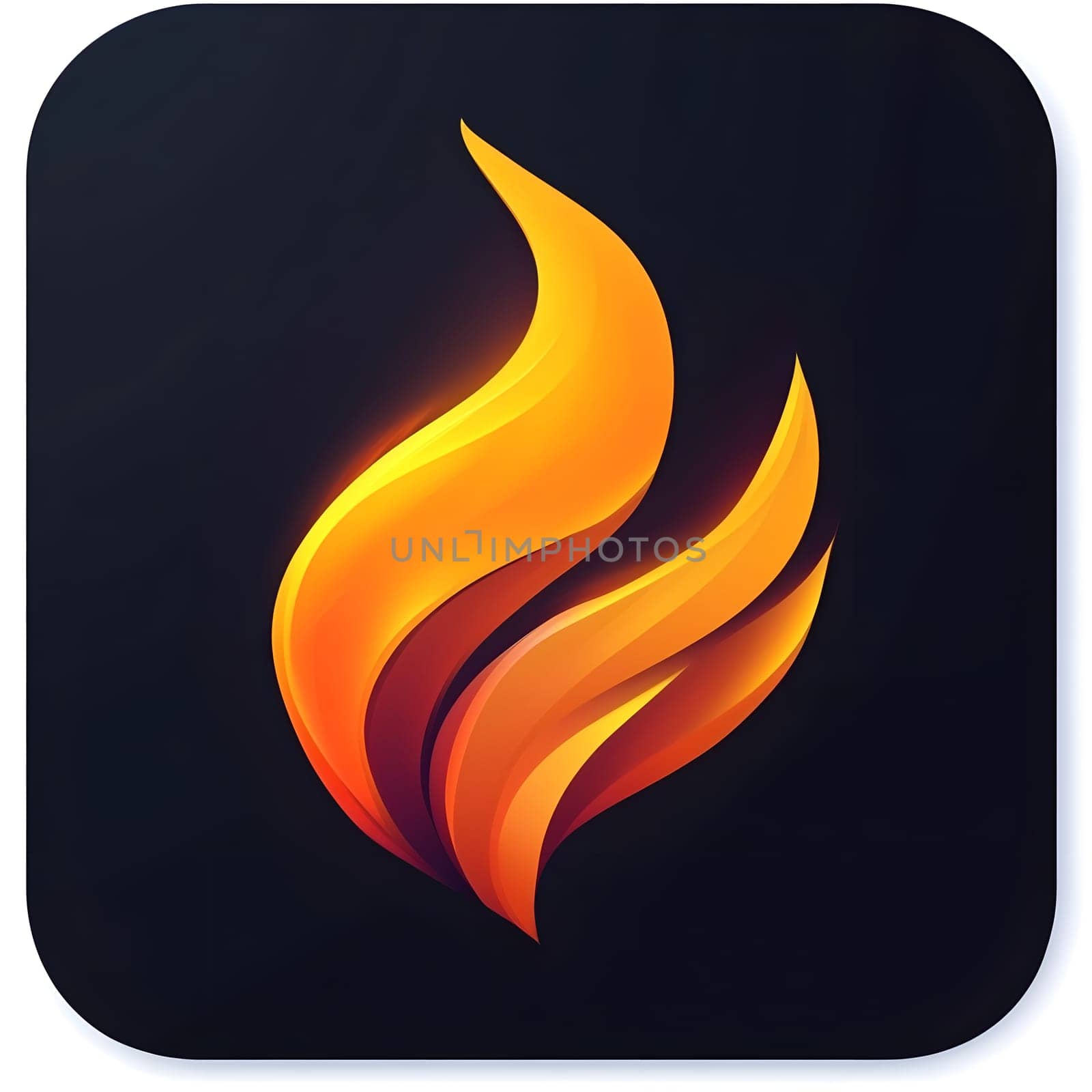 Red / Orange Fire Heat Flame Burn Burning Logo Symbol