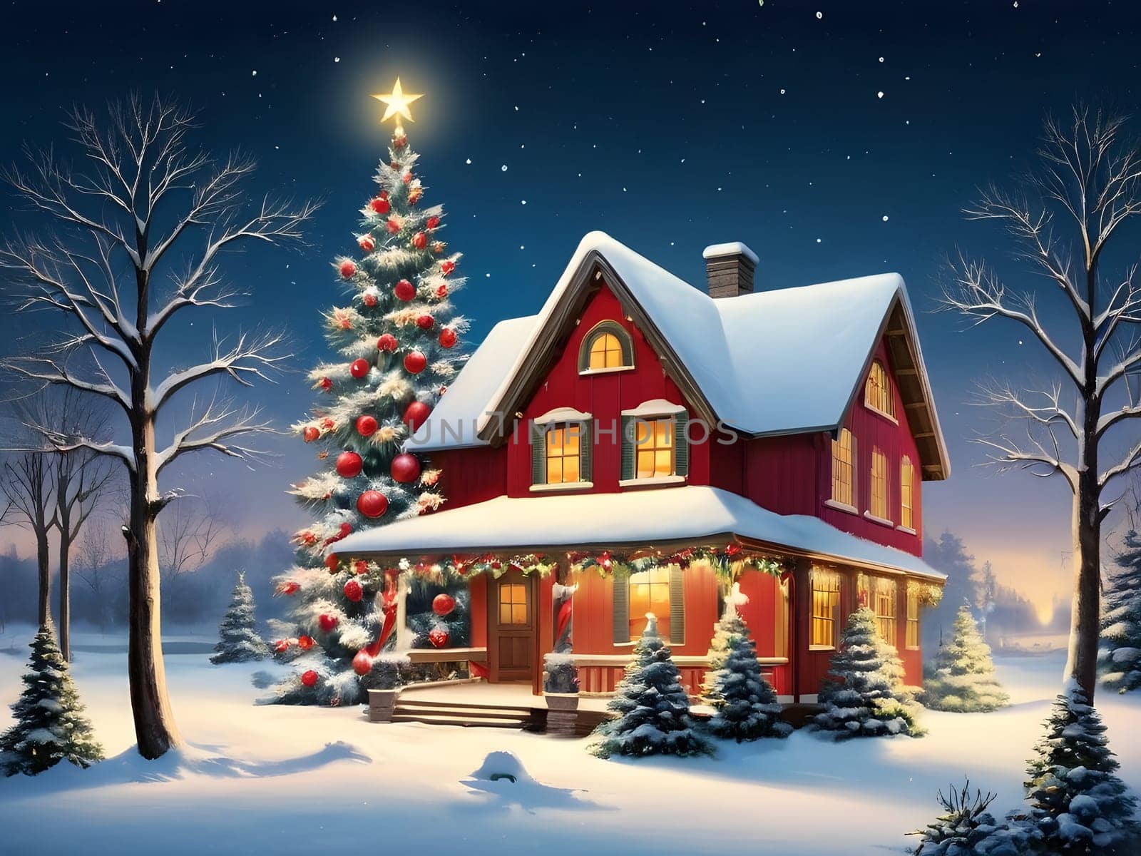 Vintage retro design for Christmas