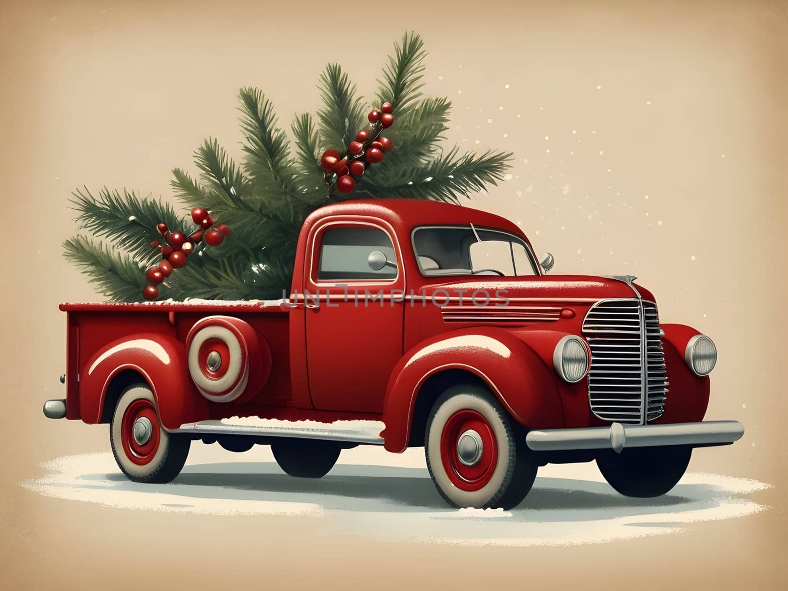 Vintage retro design for Christmas