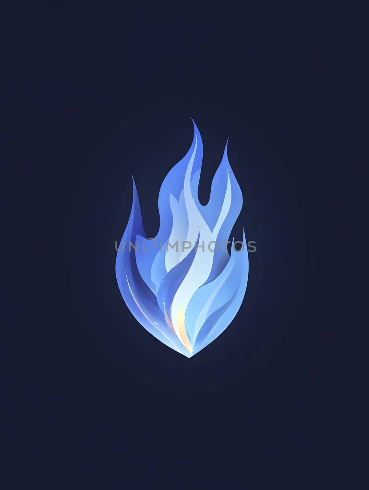 Blue Fire Flame Hot Heat Burn Burning Icon Logo Symbol