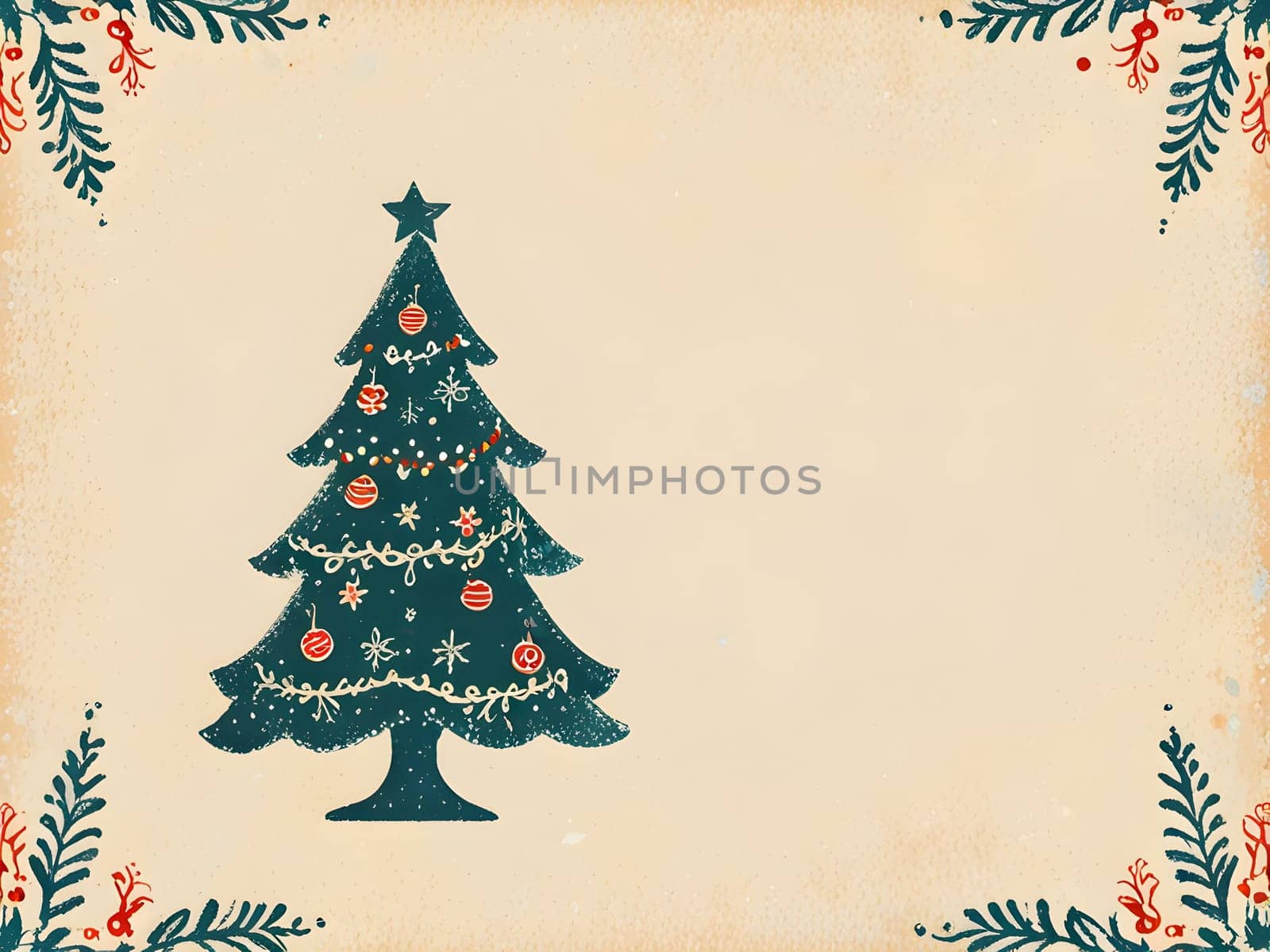 Vintage retro design for Christmas