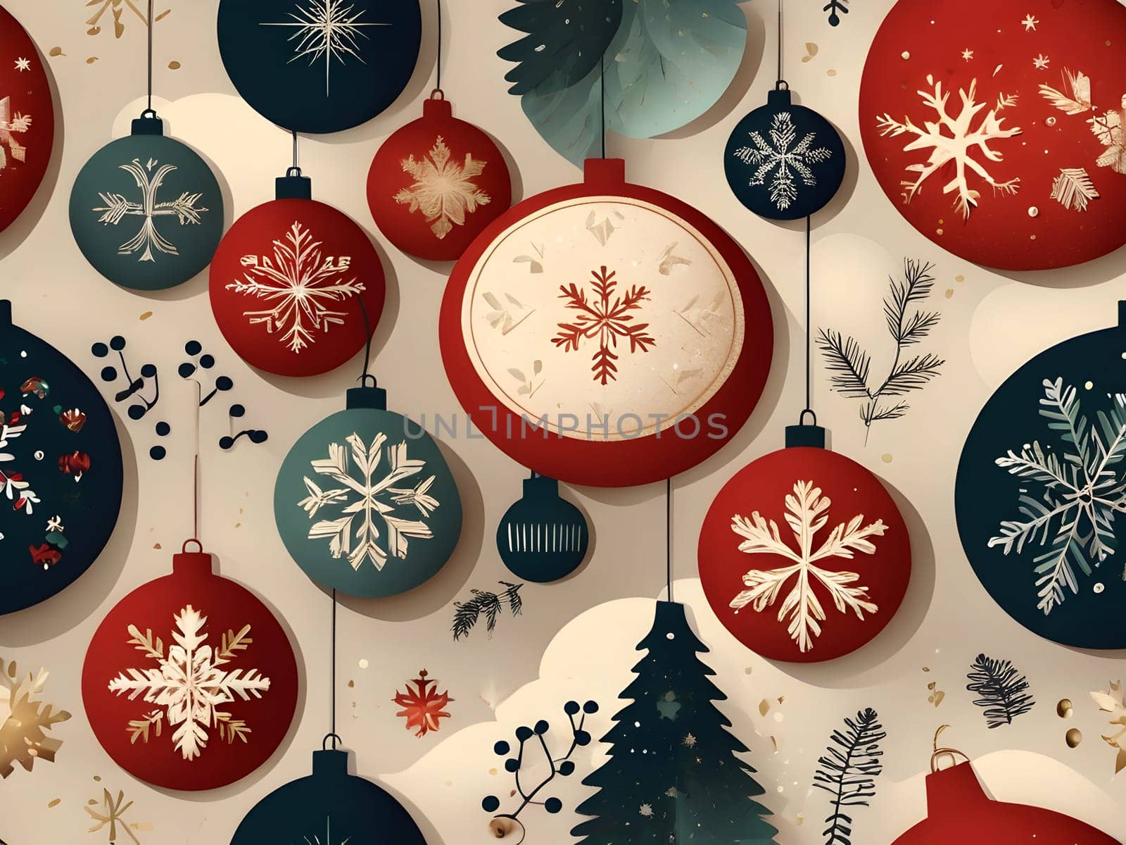 Vintage retro design for Christmas