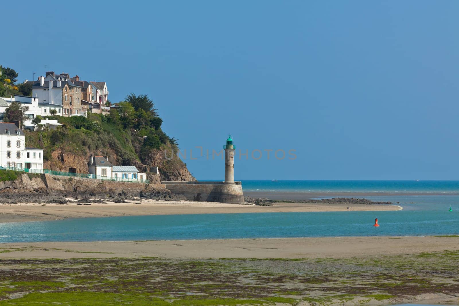 Ebb Landscape in Western Brittany. Horizontal shot