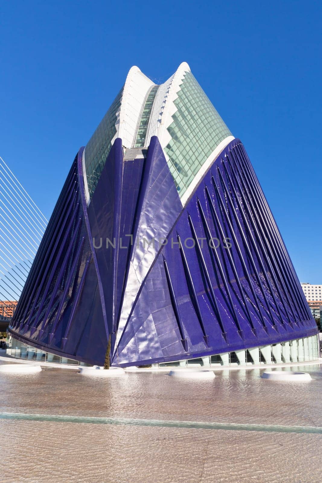 Valencia architectural complex City of Arts and Sciences (Ciudad de las Artes y las Ciencias) designed by Santiago Calatrava