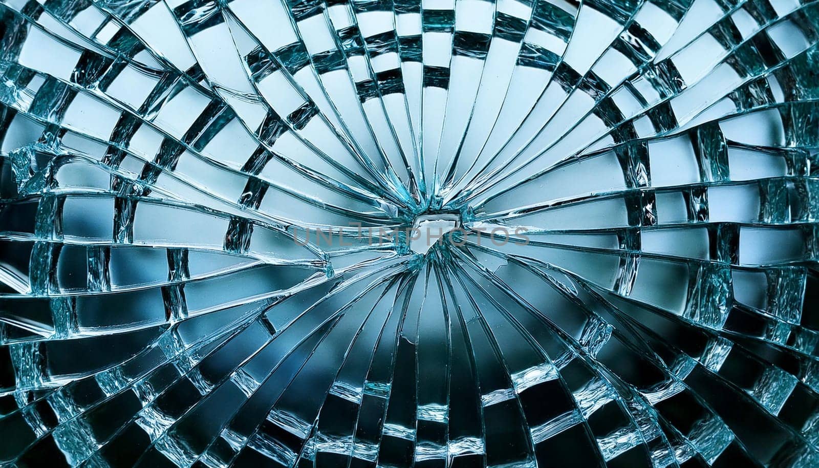 broken glass useful as a background, AI generated image