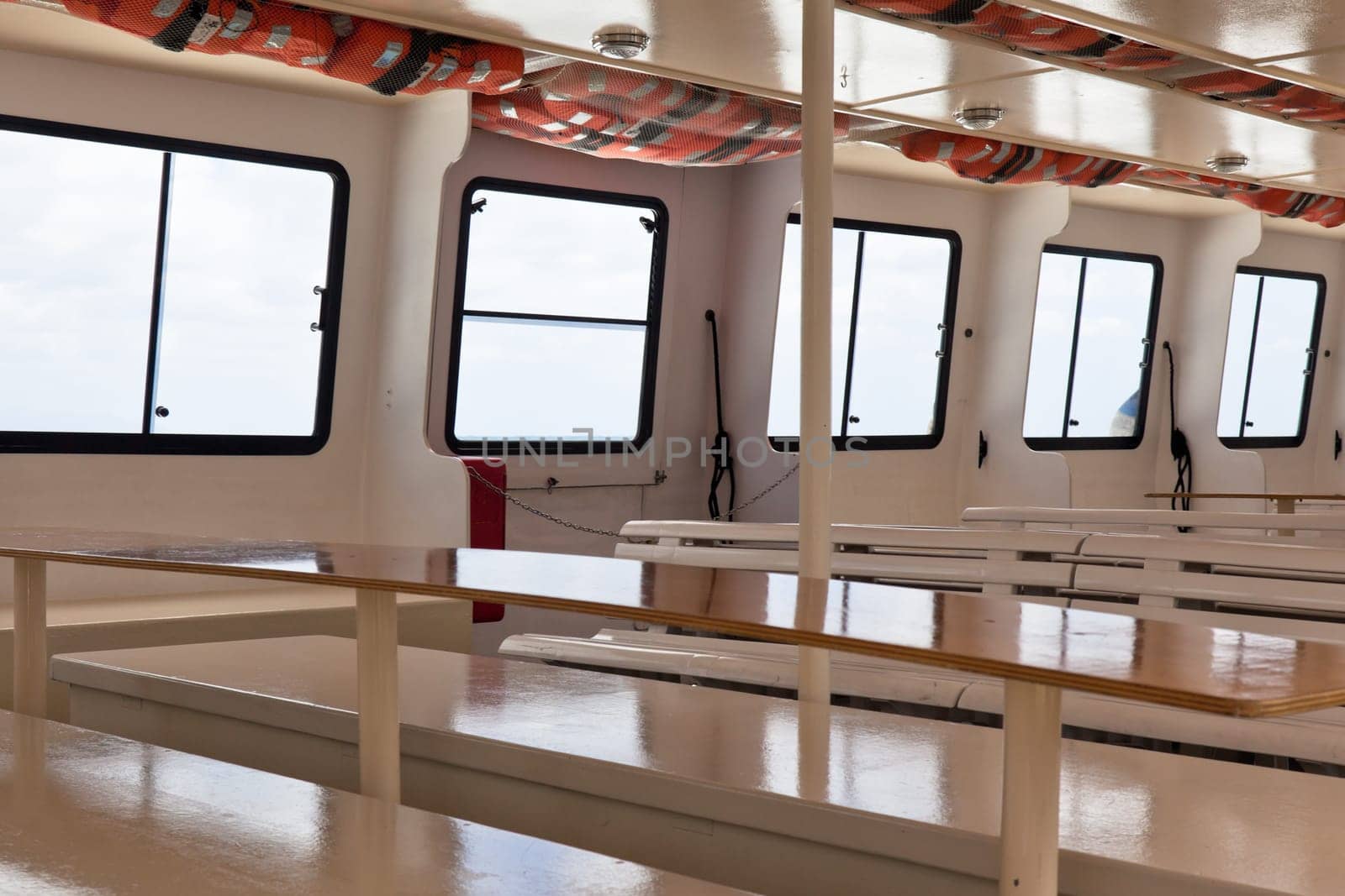 Passenger's Recreational Ship Interior. Empty cabin