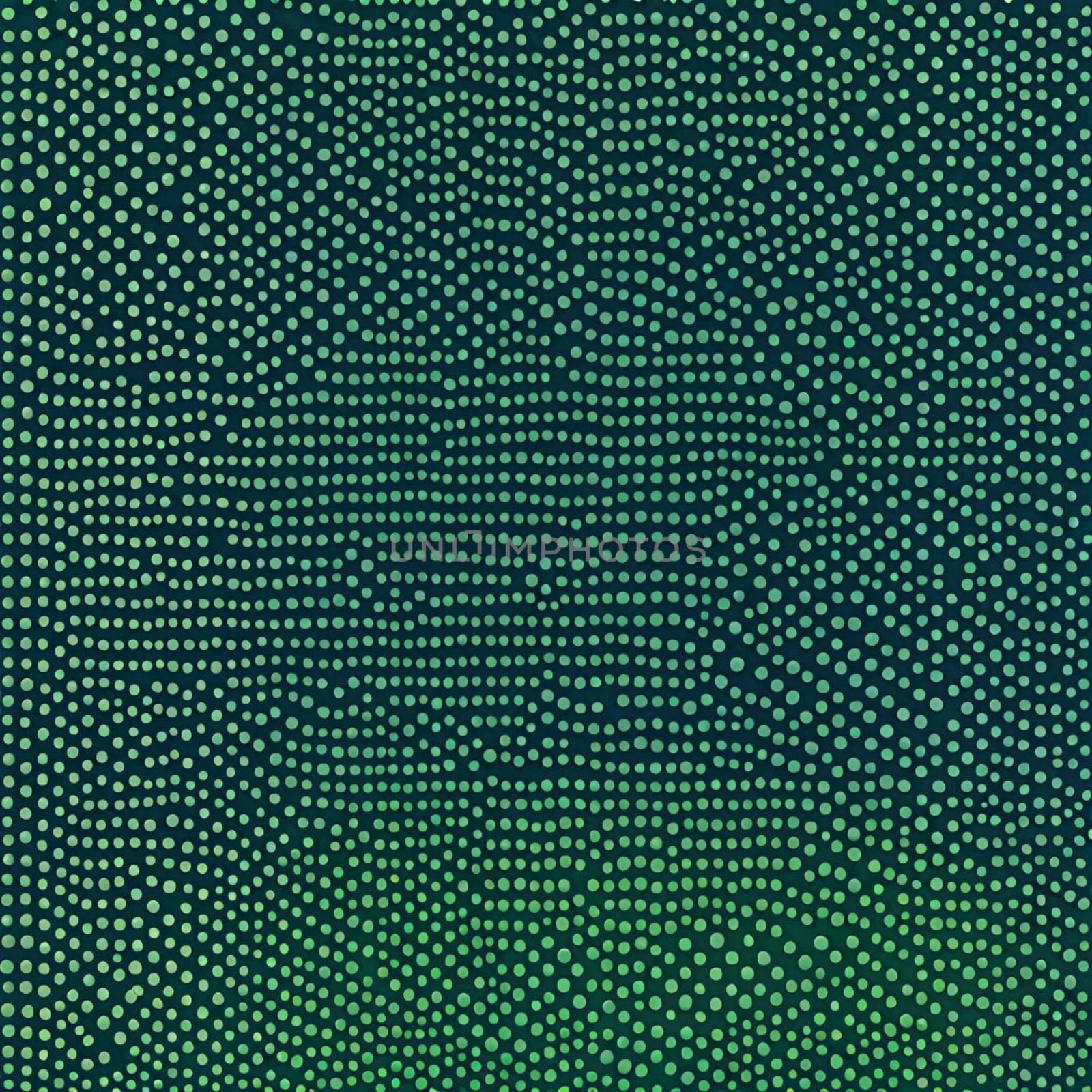Abstract pattern of green dots on a dark green background, resembling a textured surface or a digital code. High quality photo