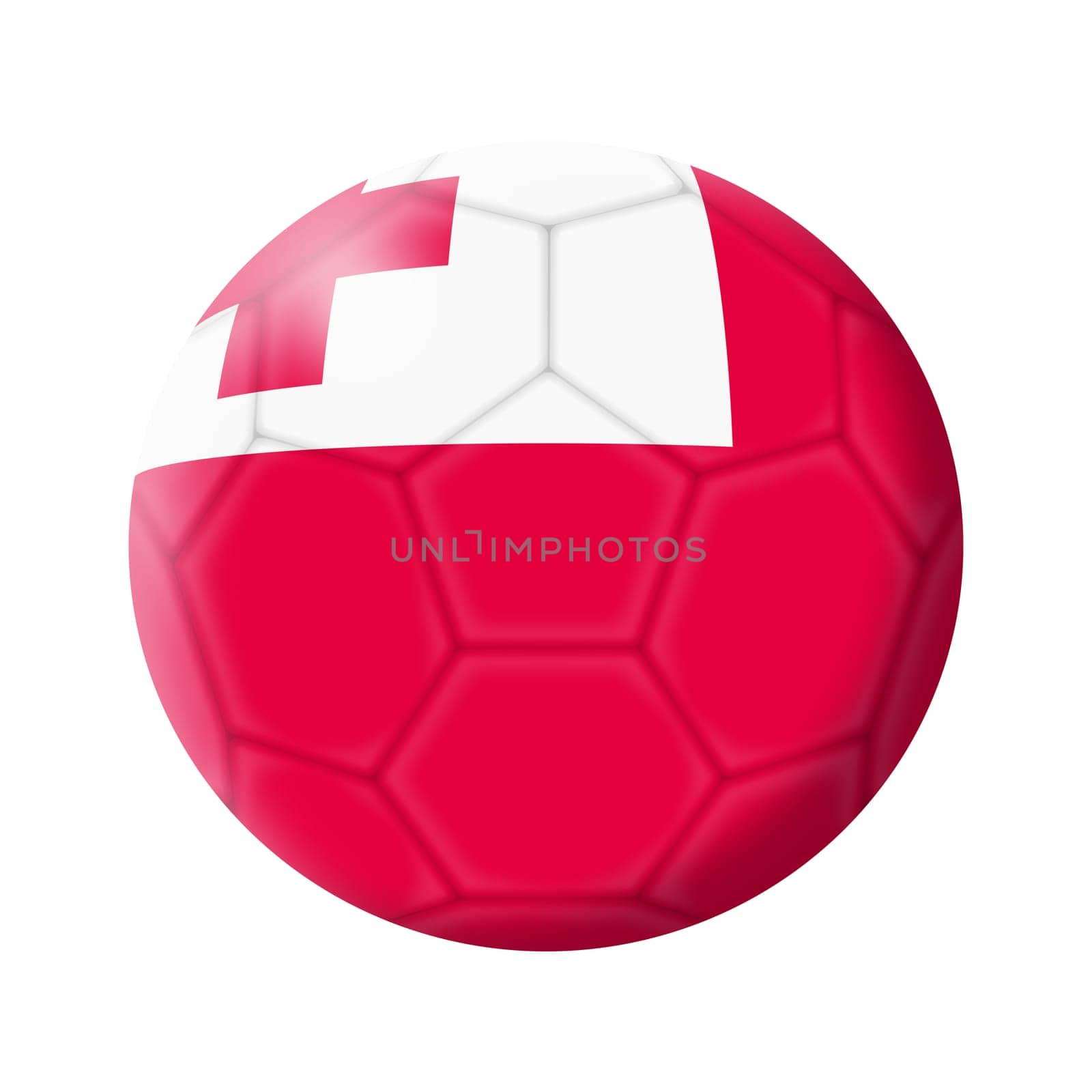 A Tonga soccer ball football illustration isolated on white with clipping path