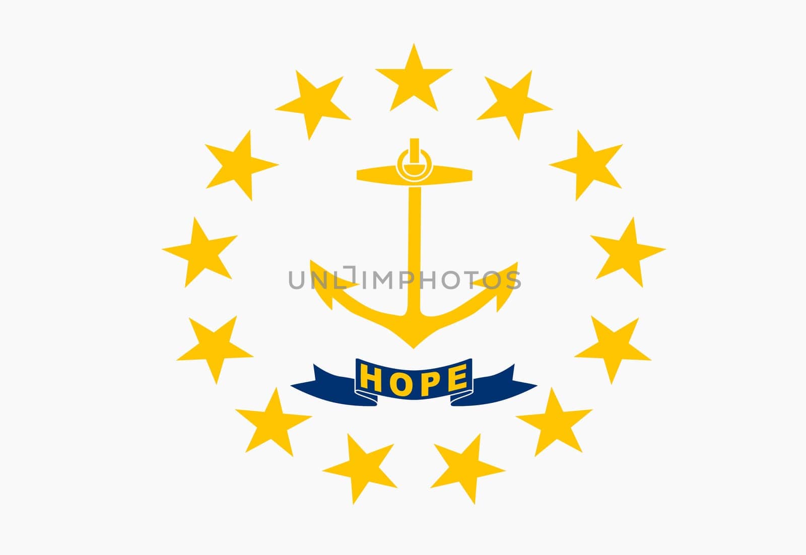 A Rhode Island State Flag background illustration