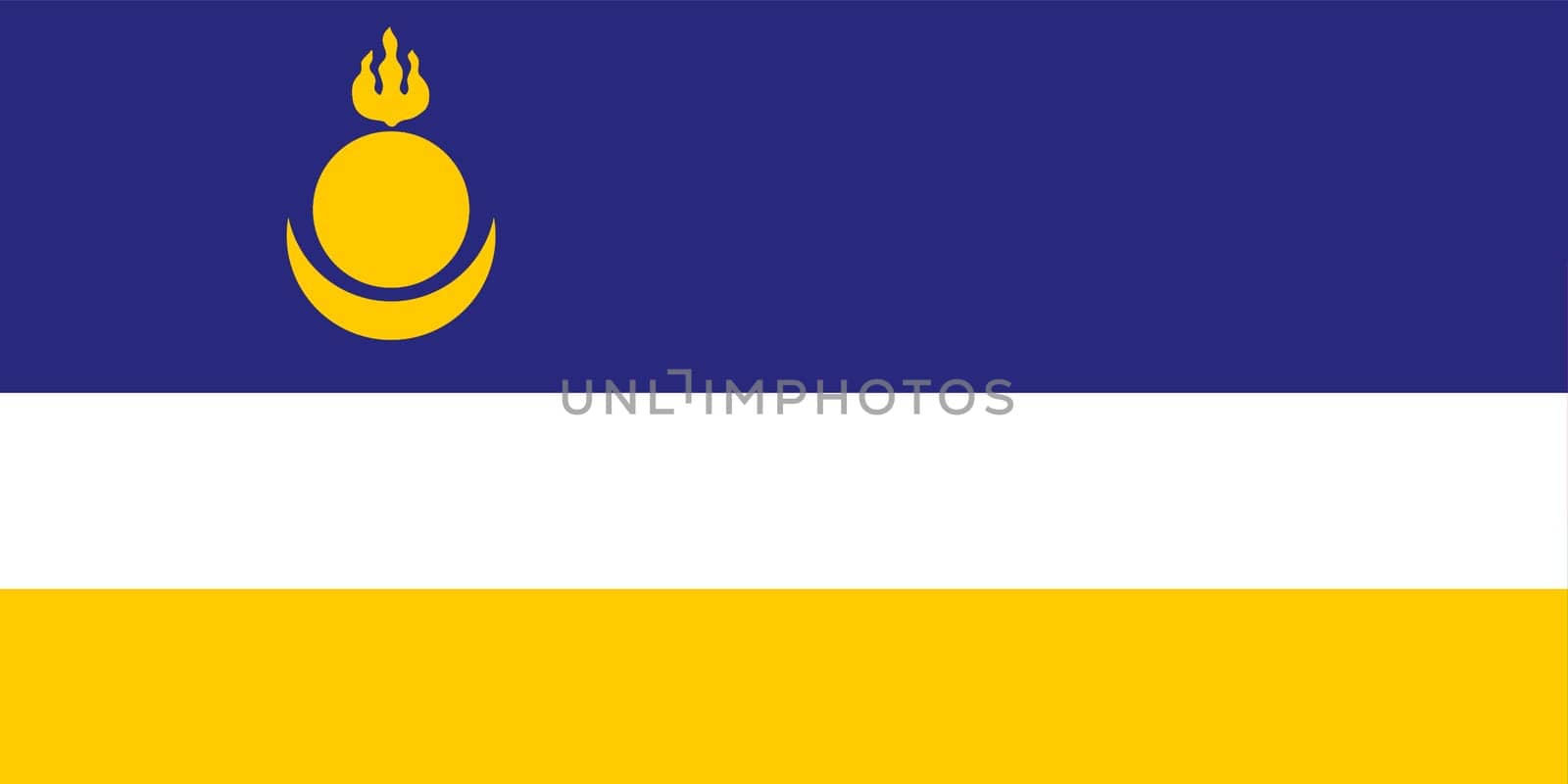 A Buryat Republic Buryatia flag background illustration