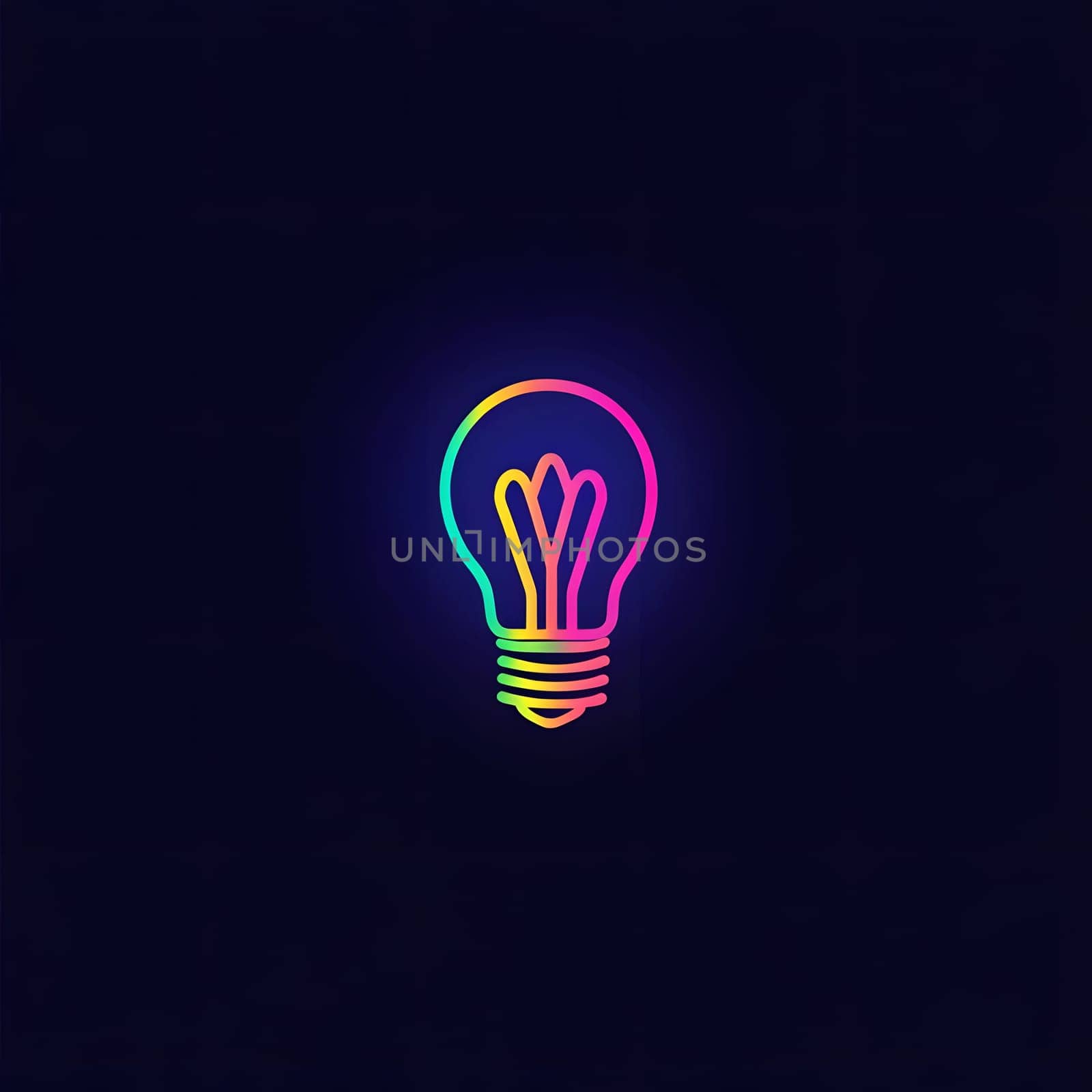 A Light bulb Electricity innovation idea Icon Logo Symbol