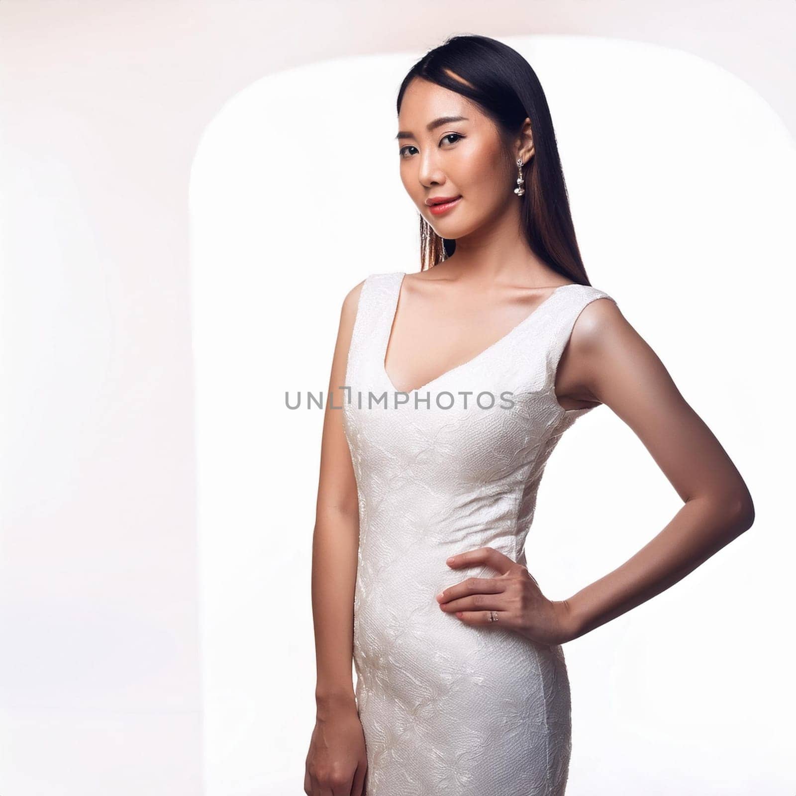 gorgeous young asian woman, AI generated image
