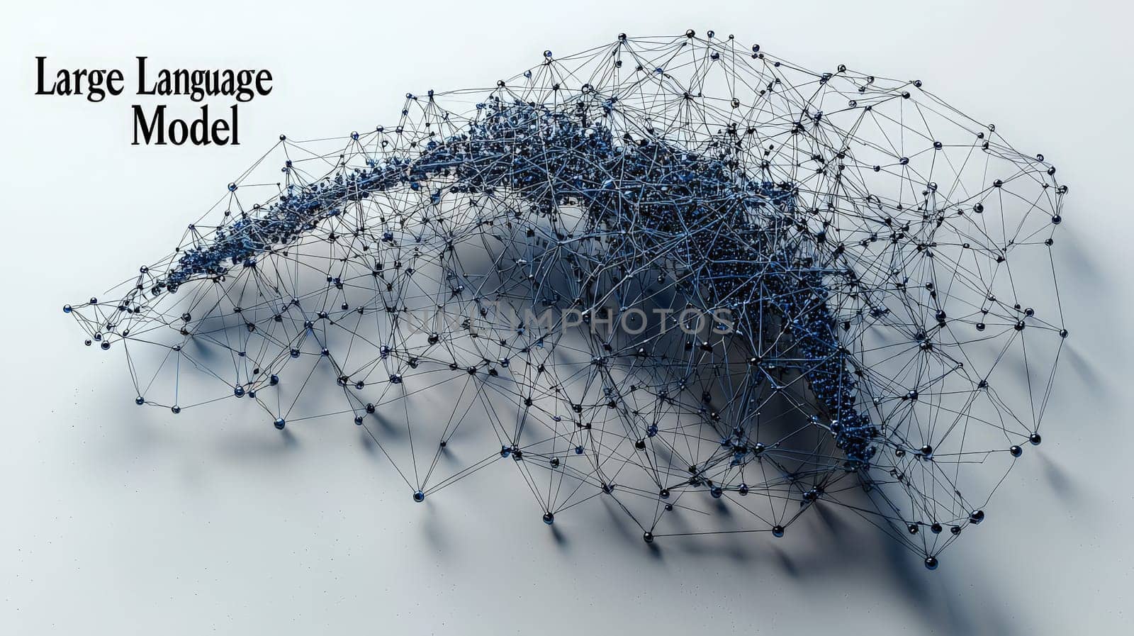 A bold 3D rendering of the text "Large Language Model"" on a crisp white background, with soft shadows adding depth and dimension. This minimalist design emphasizes clarity and focus, perfect for presentations or educational materials on AI and technology."
