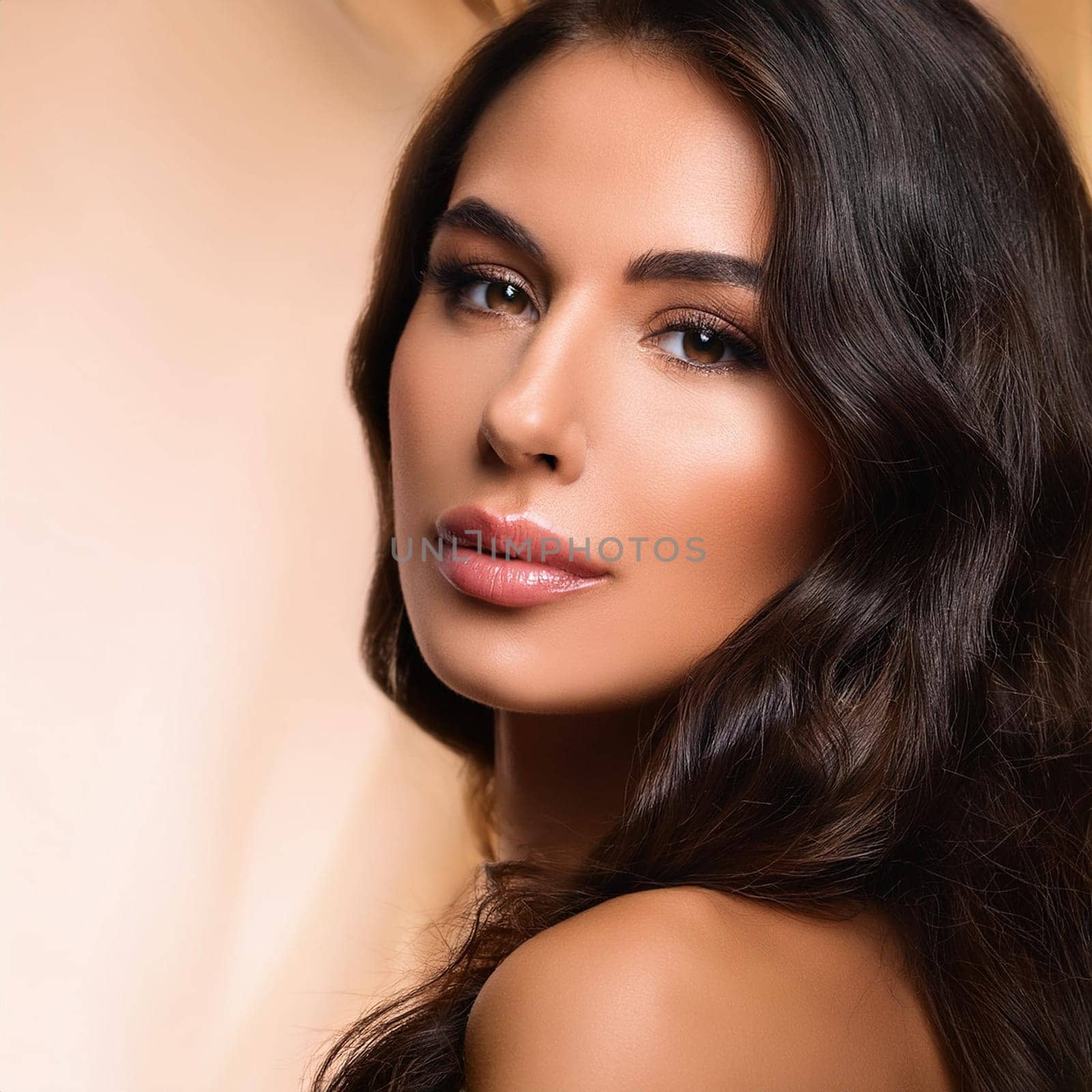 gorgeous young woman portrait, AI generated image