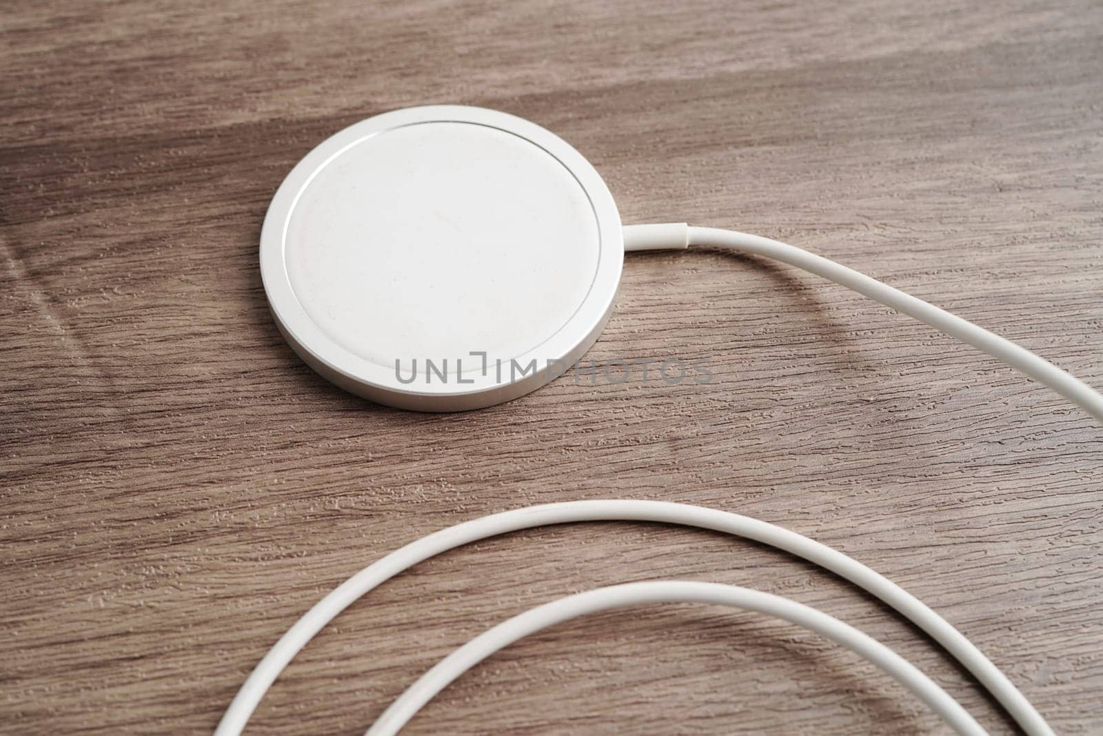 Wireless charger, magnetic charging modern equipment of mobile phone.
