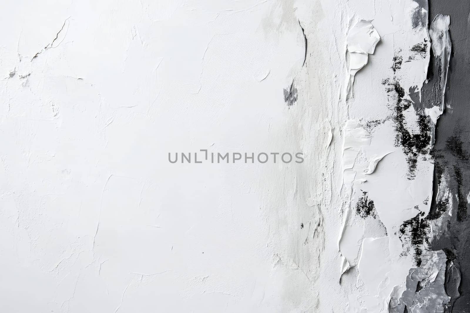 A striking display of layered paint textures contrasts vividly against a clean white background, emphasizing the artistic interplay of colors and forms. The textured layers invite visual exploration.