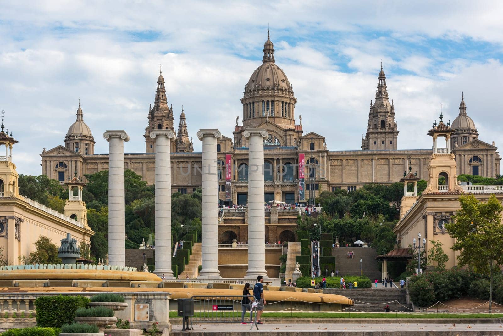 SPAIN, BARCELONA - SEPTEMBER 13: The National Art Museum of Catalonia in Barcelona on September 13, 2015