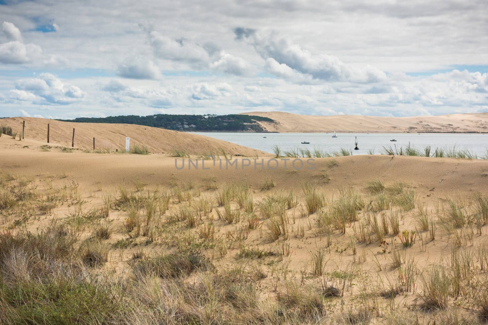 View of The Arcachon Bay and The Duna of Pyla, Aquitaine, France