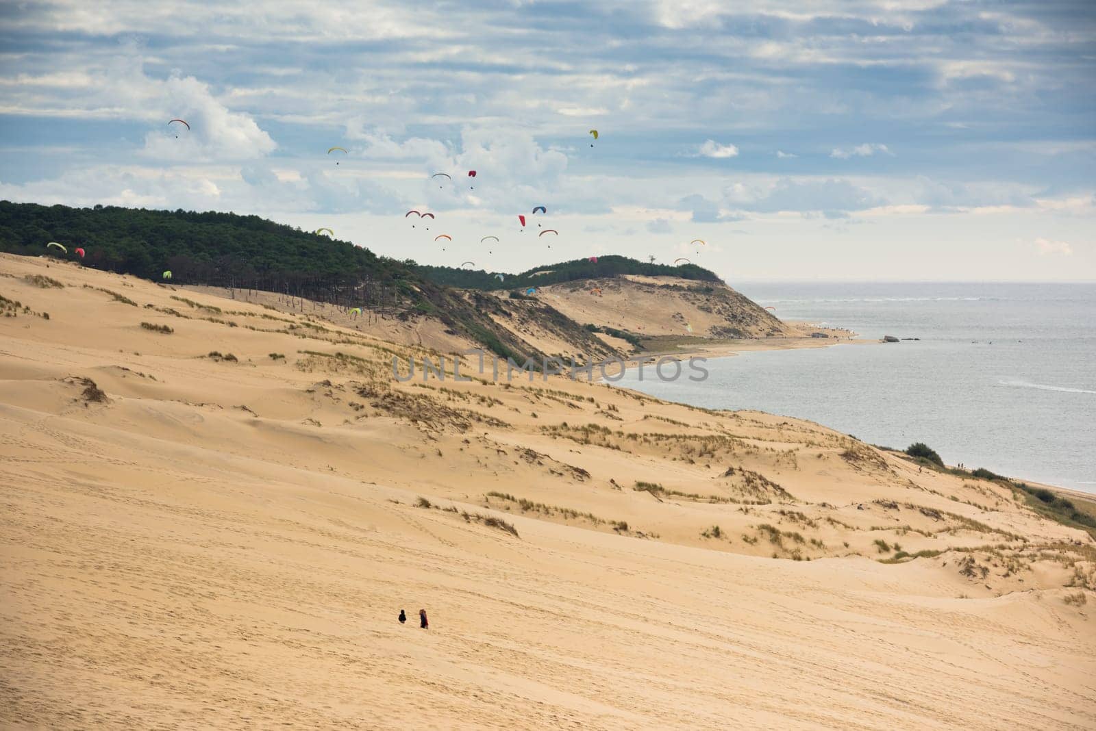 View of The Arcachon Bay and The Duna of Pyla, Aquitaine, France