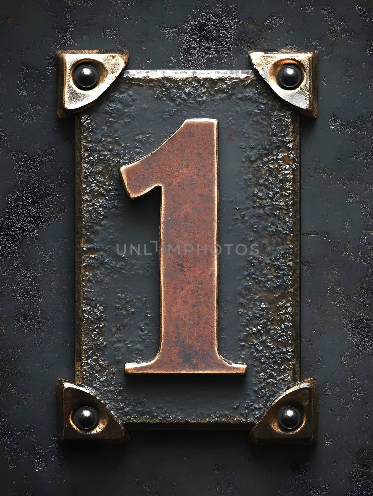 Gold Number 1 First Numeral One 3D Icon Logo Symbol