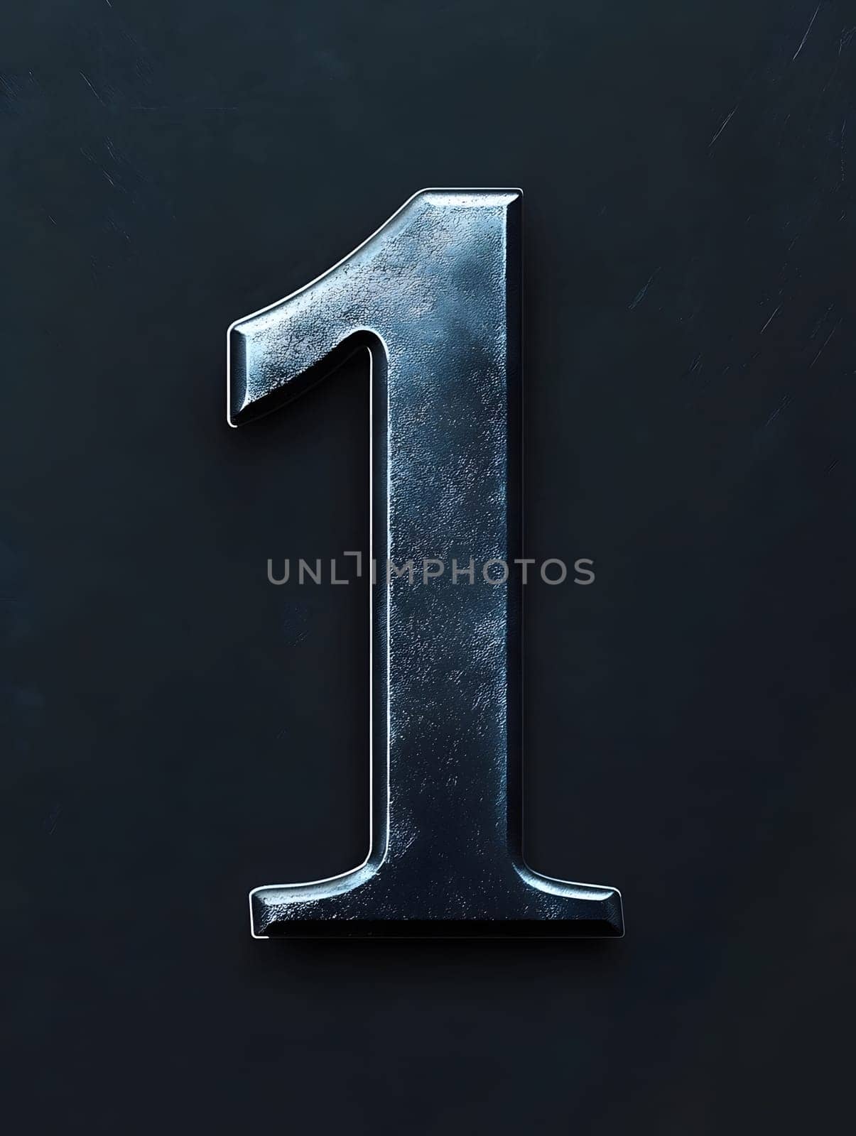 Gold Number 1 First Numeral One 3D Icon Logo Symbol