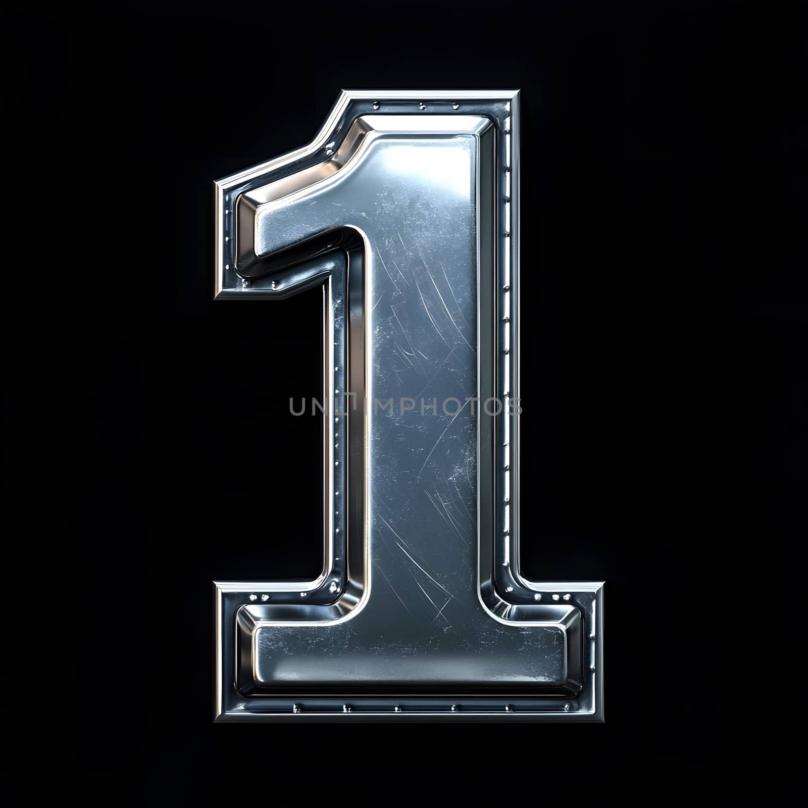 Gold Number 1 First Numeral One 3D Icon Logo Symbol