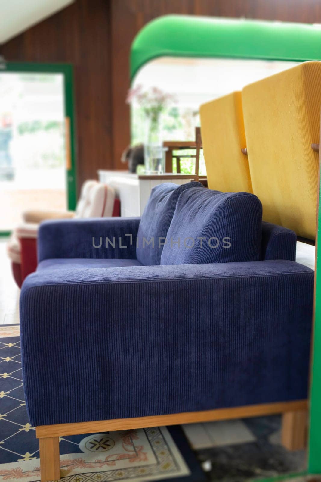 Beautiful coffee shop or cafe restaurant interior retro decoration, stock photo