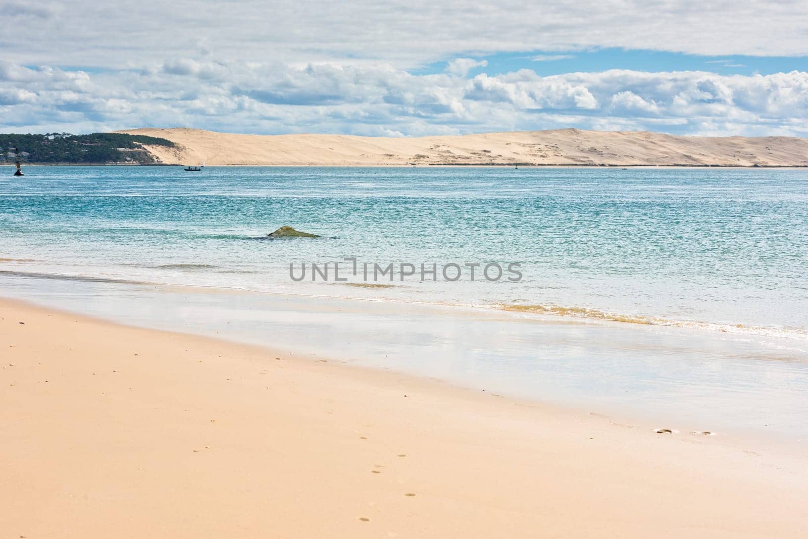 View of The Arcachon Bay and The Duna of Pyla, Aquitaine, France
