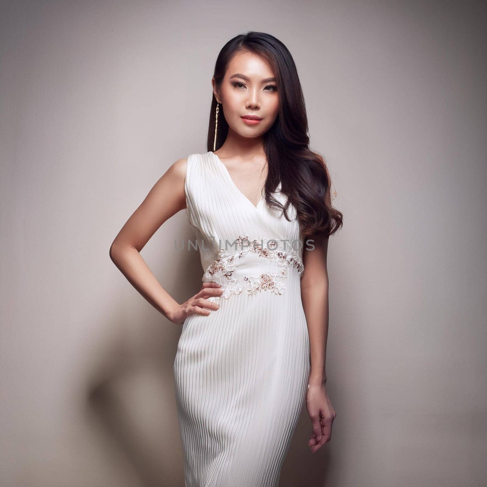 gorgeous young asian woman, AI generated image
