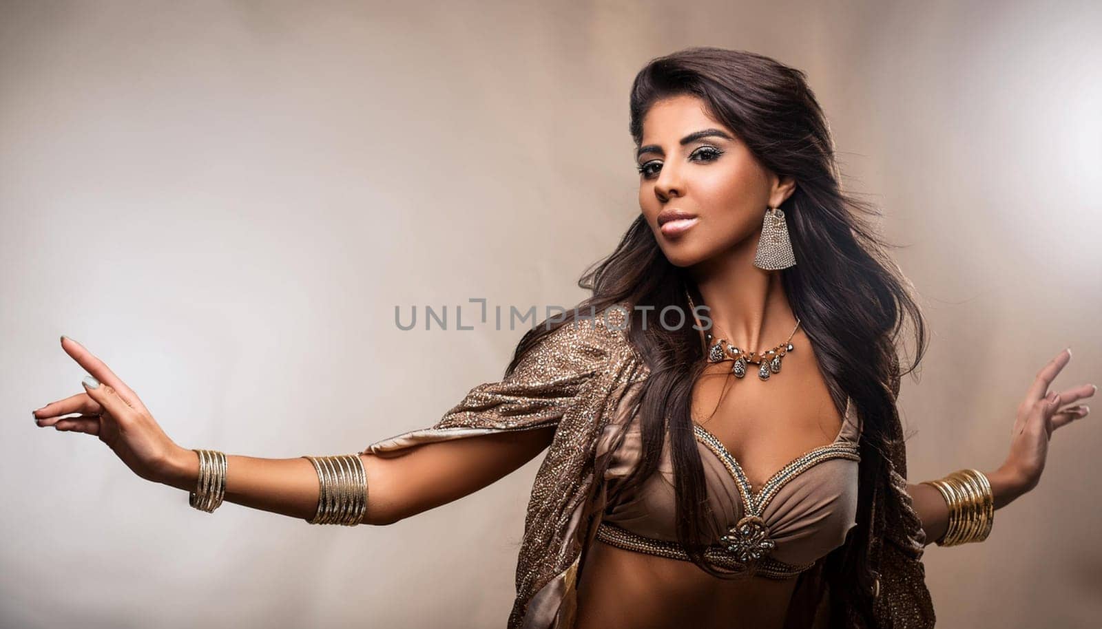 gorgeous young hip hop dancer woman, AI generated image