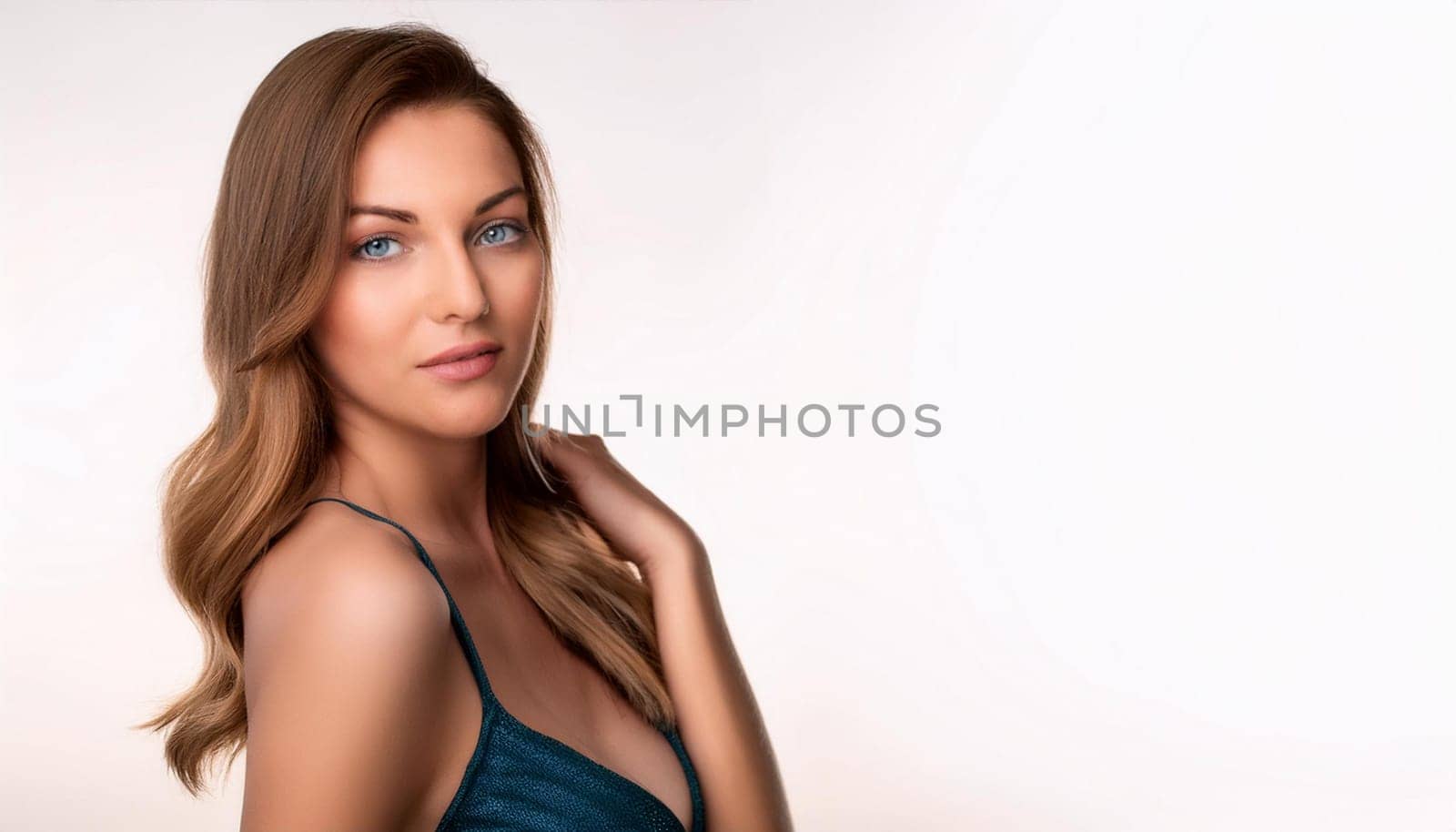 gorgeous young woman portrait, AI generated image