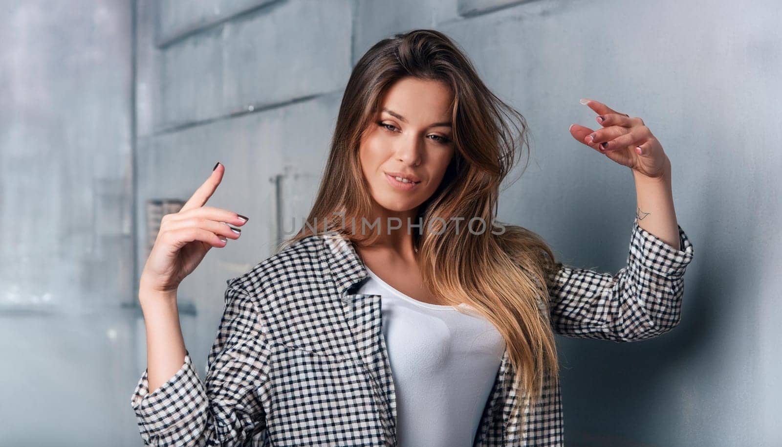 gorgeous young hip hop dancer woman, AI generated image