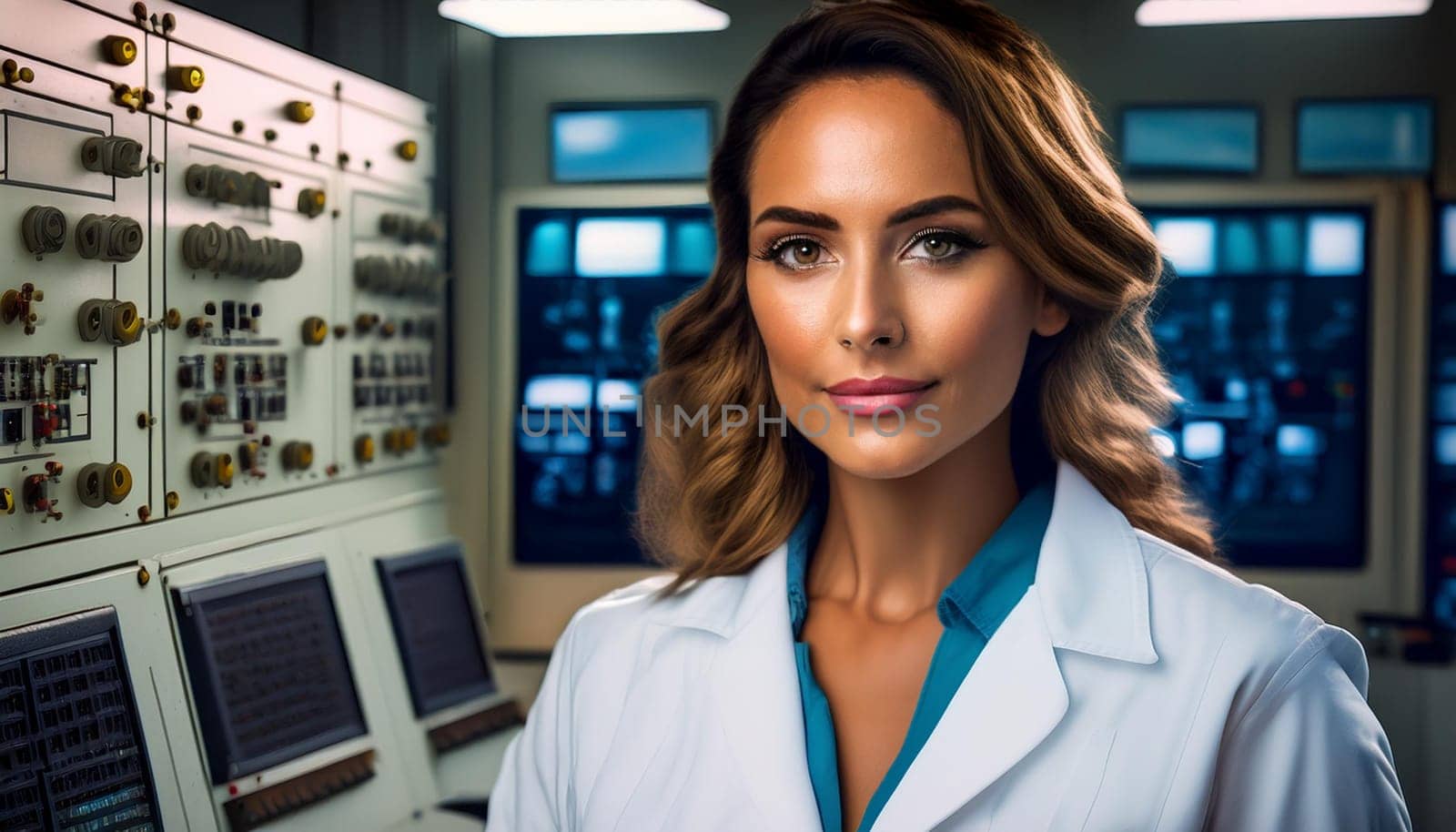 gorgeous young woman , AI generated image