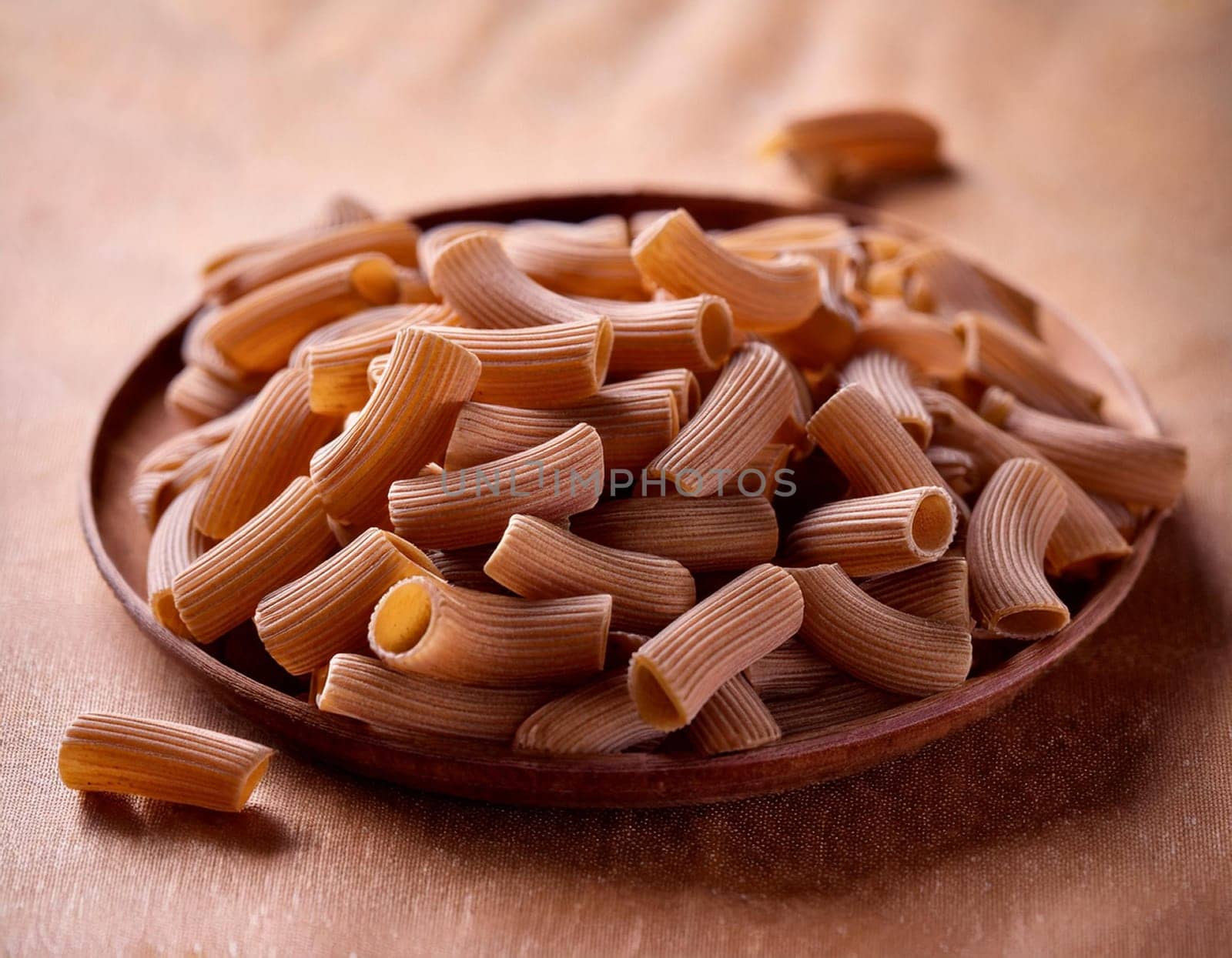 whole grain pasta food, AI generated image