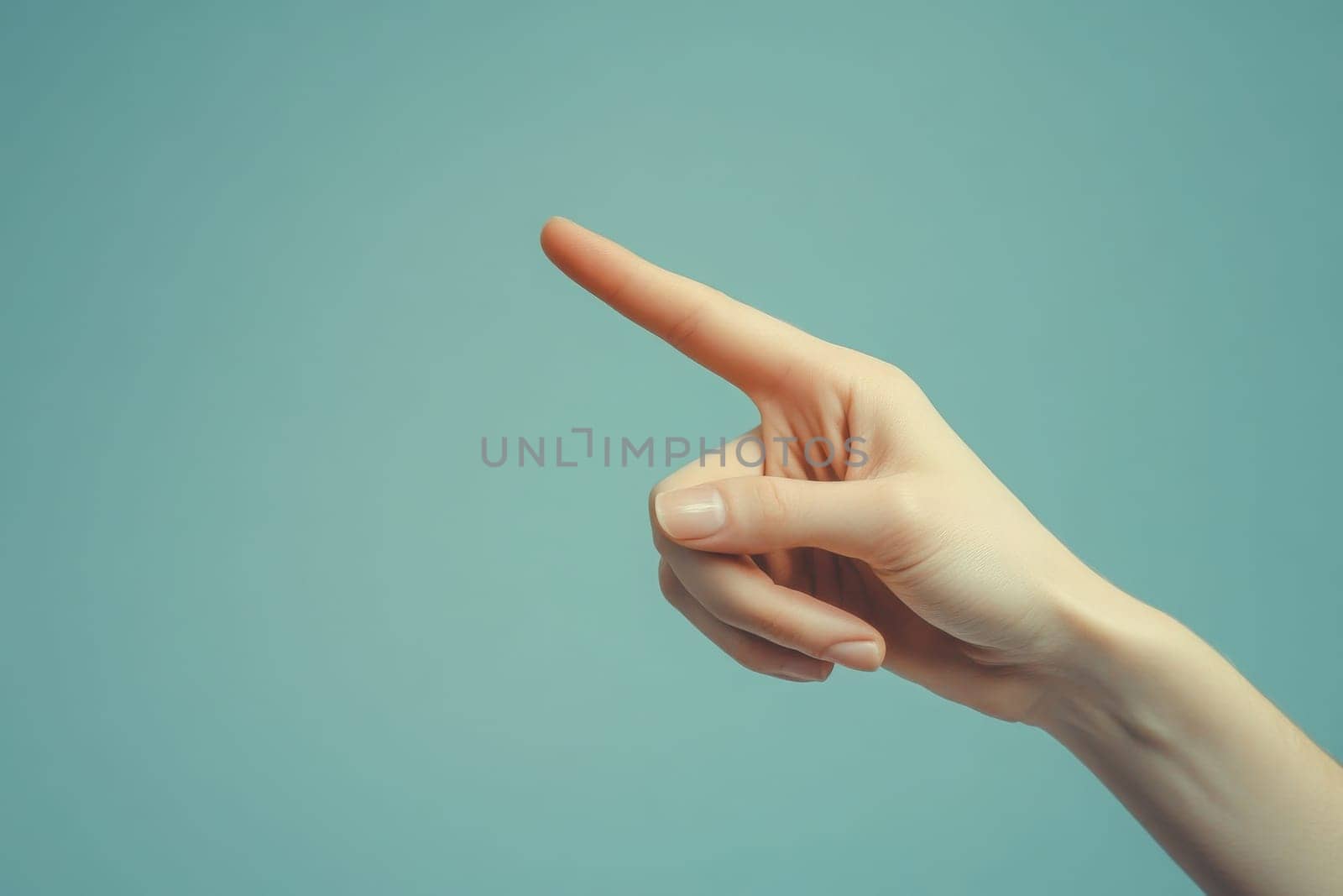 The hand extends with fingers forming an okay sign, showcasing a gesture of approval and positivity on a clean, solid background. The focus is on the hands simplicity and clarity.