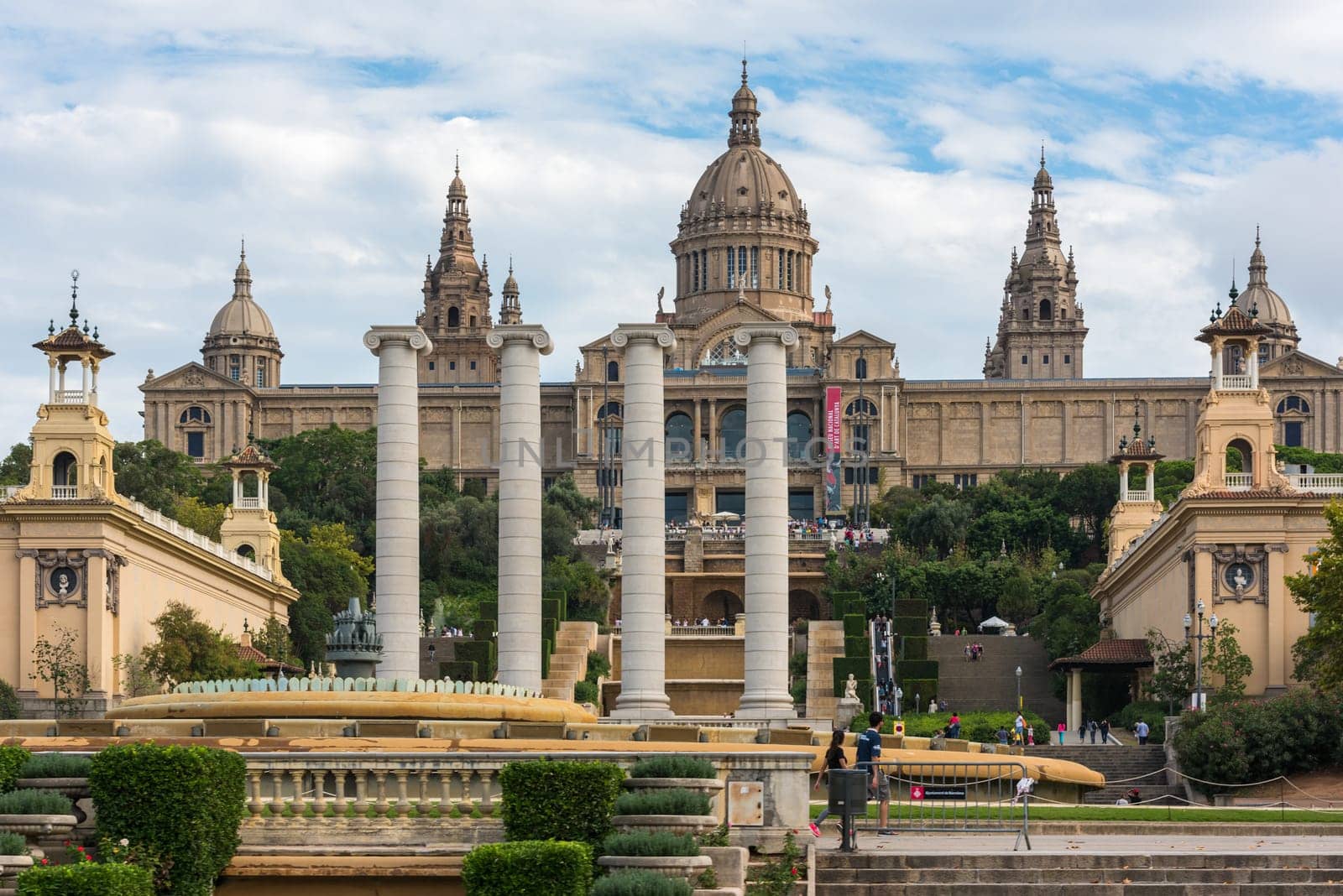 SPAIN, BARCELONA - SEPTEMBER 13: The National Art Museum of Catalonia in Barcelona on September 13, 2015