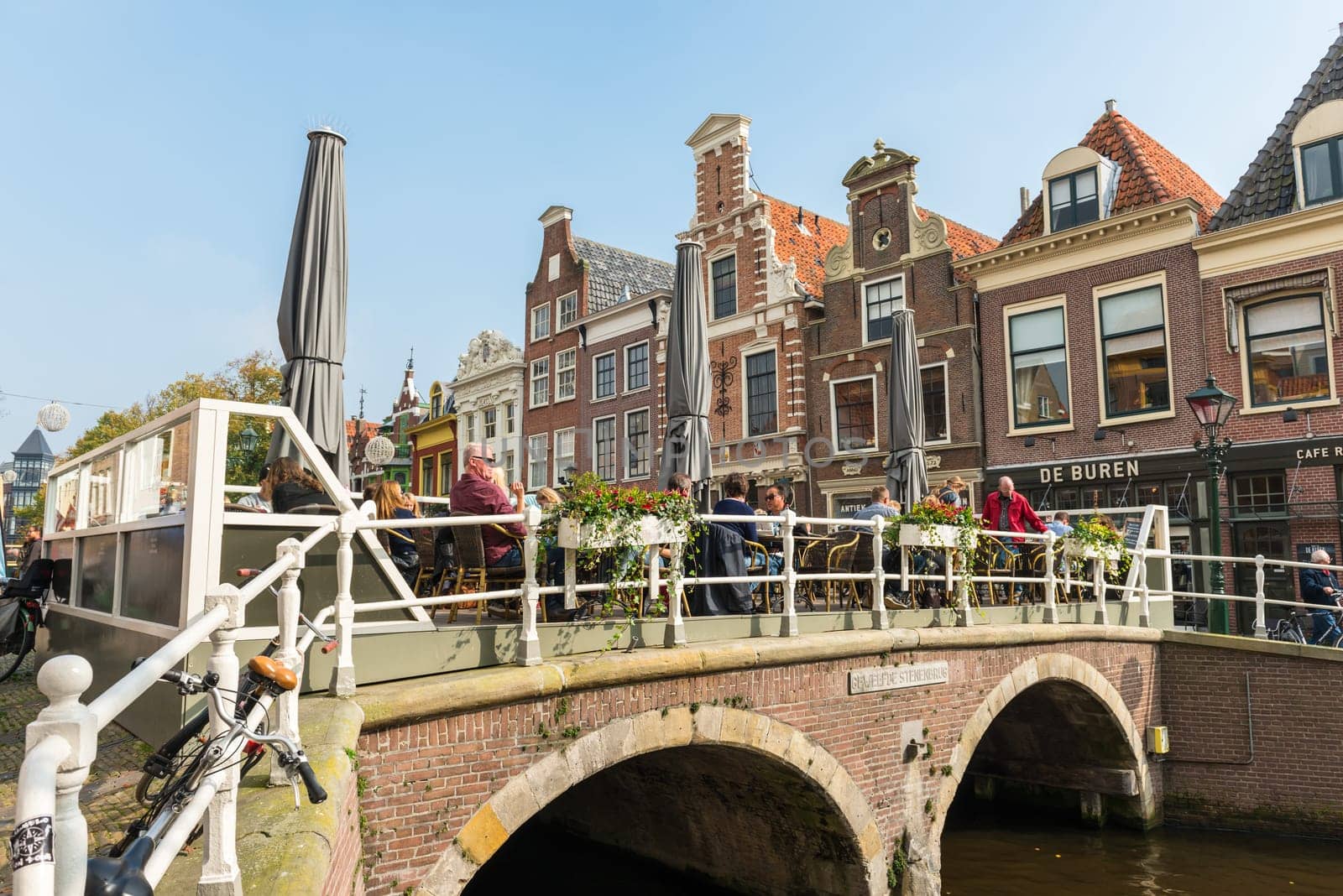 NETHERLANDS, AMSTERDAM - OCTOBER 2: Amsterdam Canal Street view on October 2, 2015