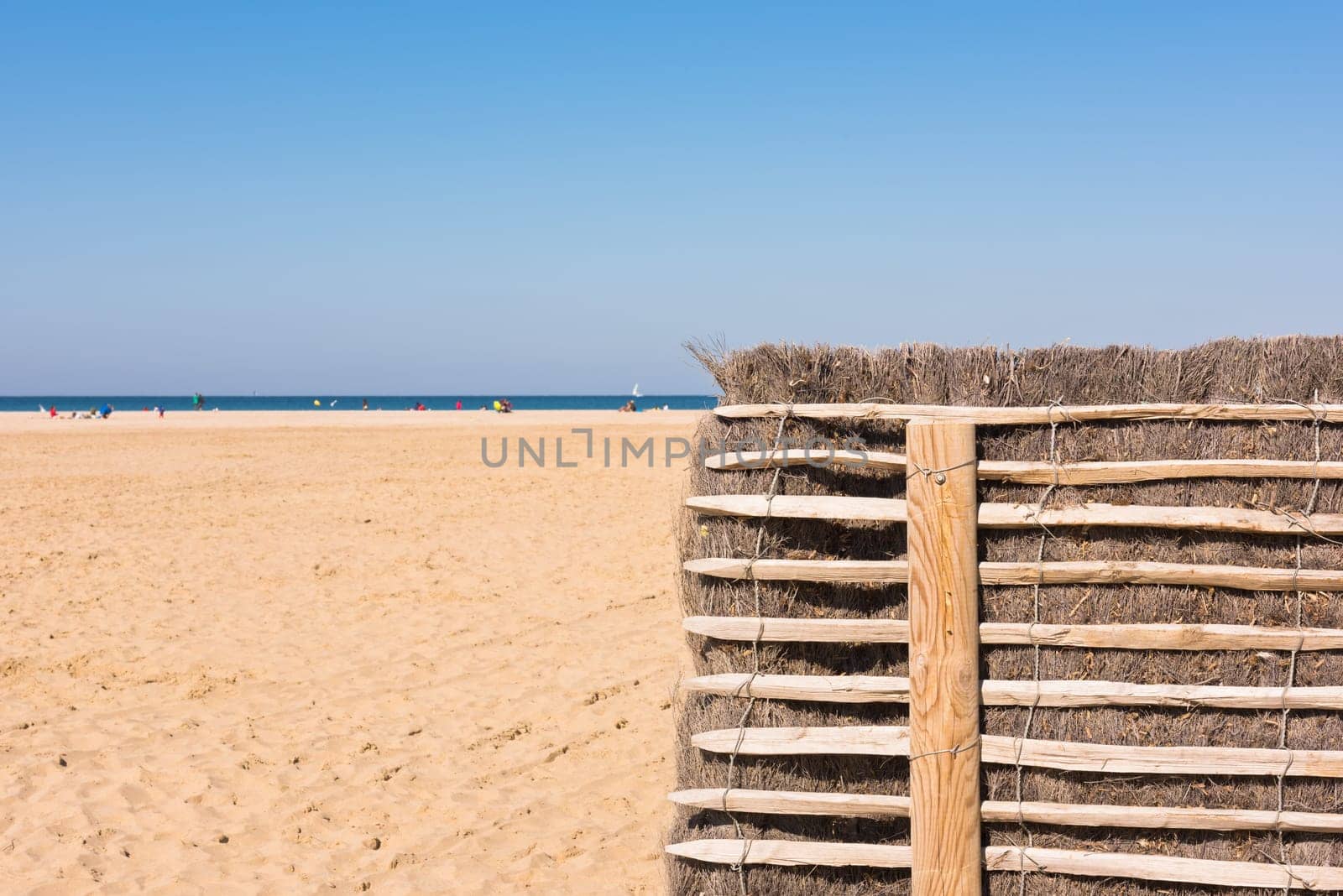 Deauville beach in autumn on September 27, 2015