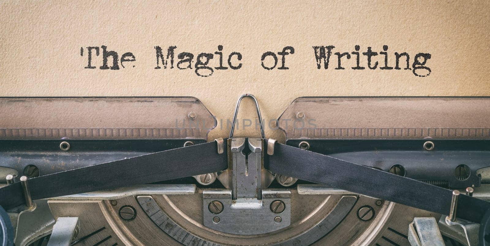 Vintage typewriter - The magic of writing