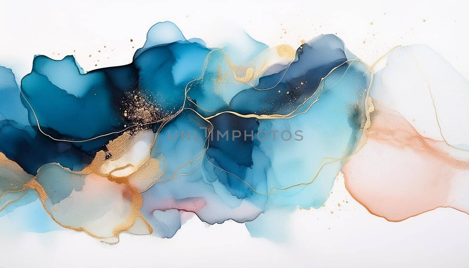 abstract watercolour illustration useful as a background, AI generated image