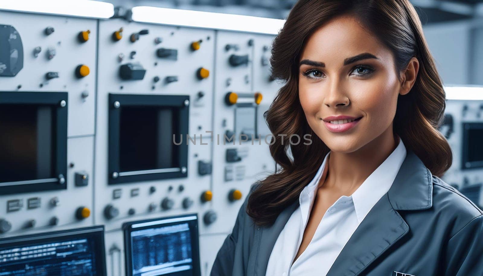 gorgeous young woman , AI generated image